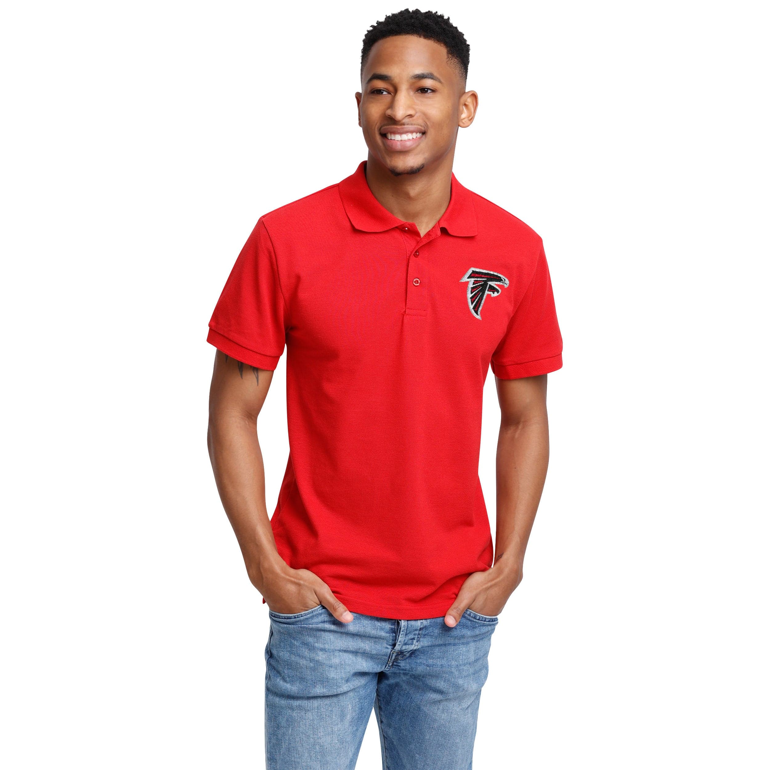 Atlanta Falcons NFL Mens Casual Color Polo - Image 3
