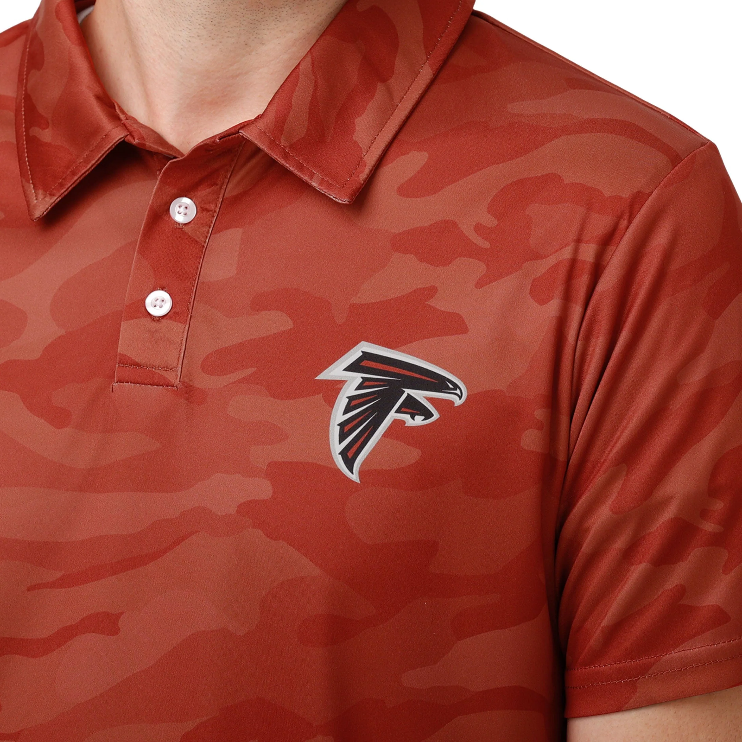 Atlanta Falcons NFL Mens Color Camo Polyester Polo - Image 4