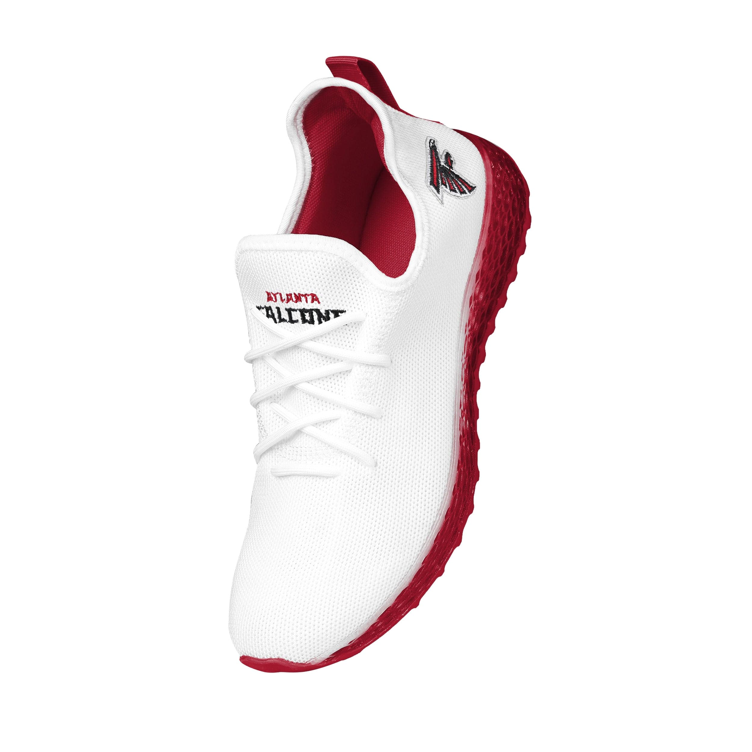 Atlanta Falcons NFL Mens Gradient Midsole White Sneakers - Image 2