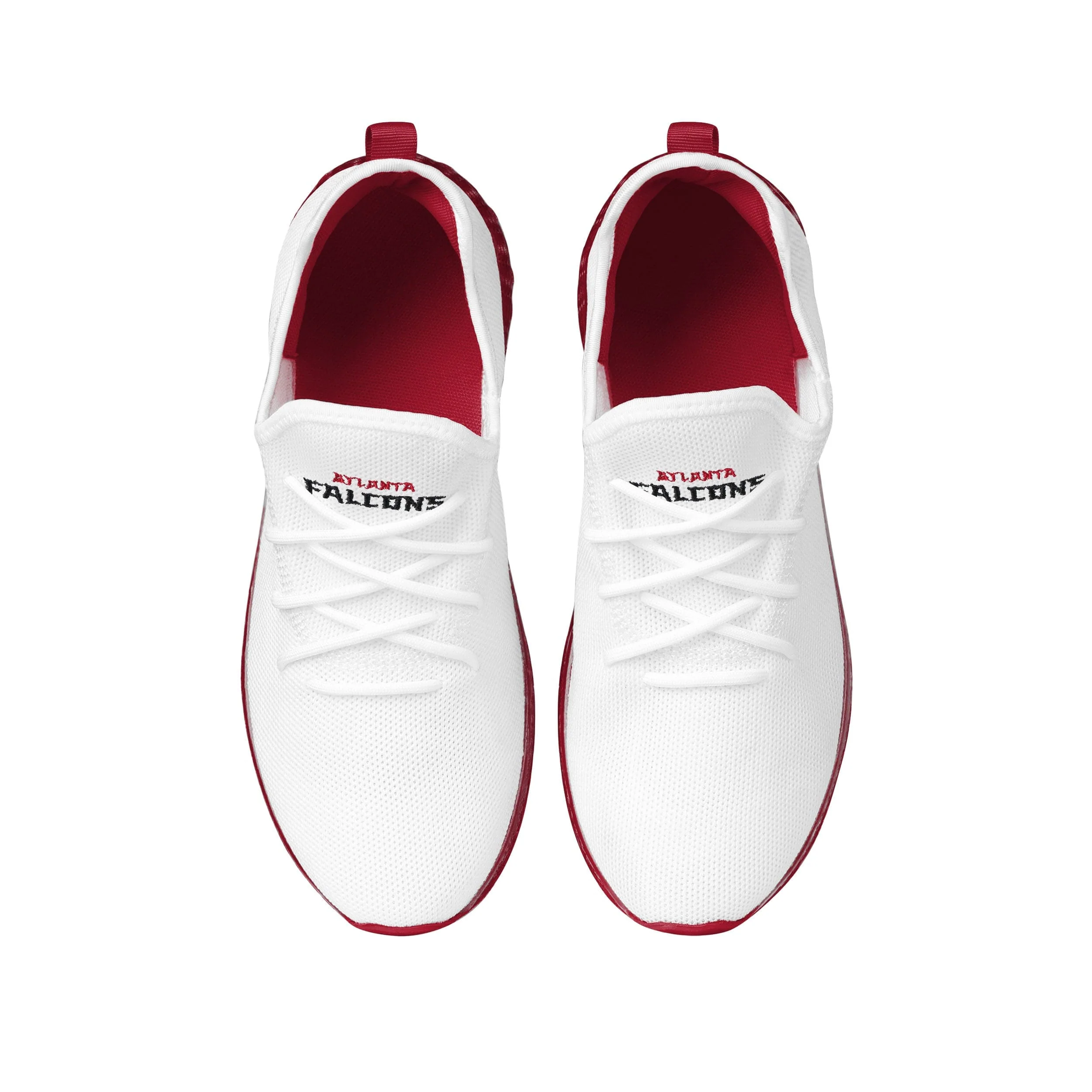 Atlanta Falcons NFL Mens Gradient Midsole White Sneakers - Image 4