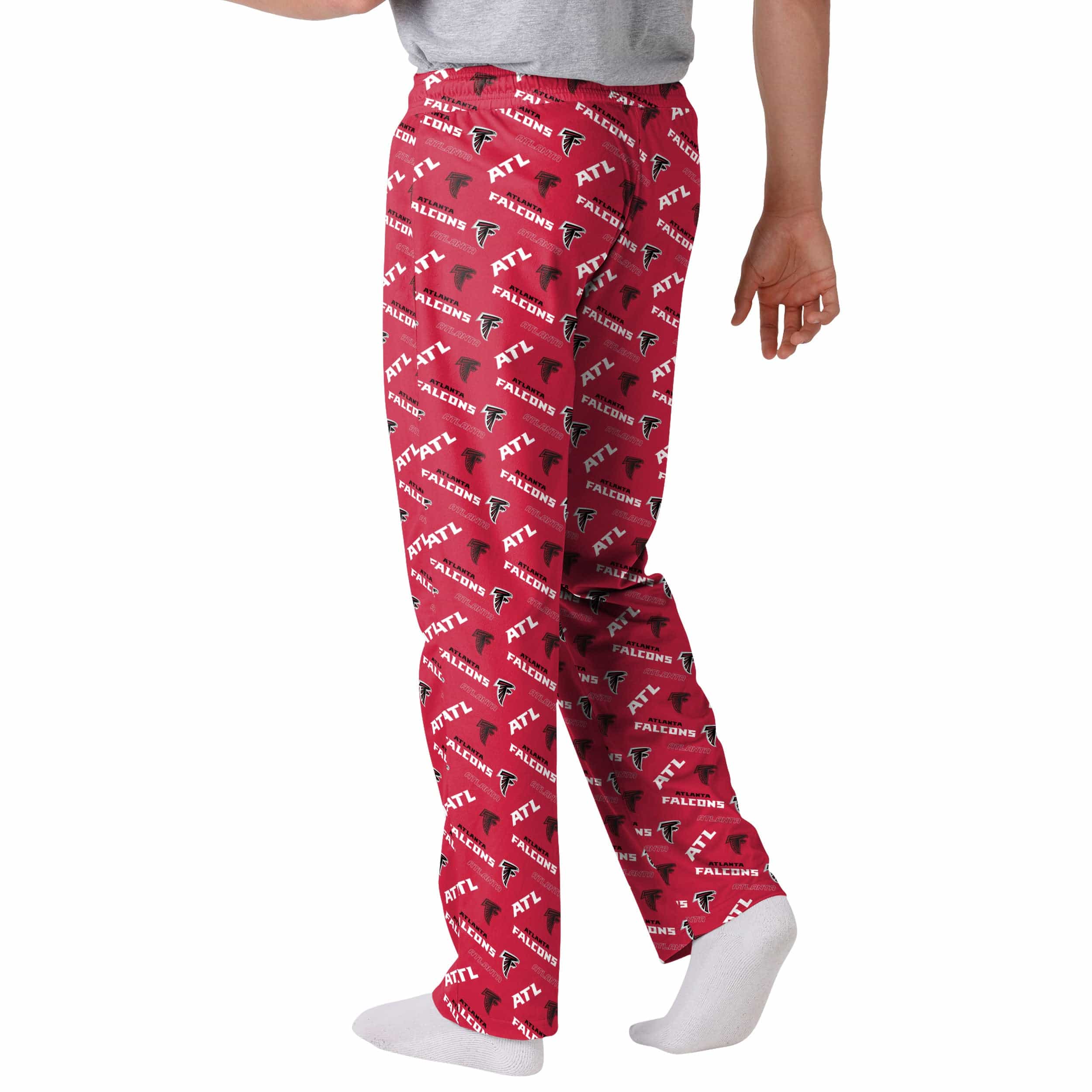 Atlanta Falcons NFL Mens Repeat Print Lounge Pants - Image 2