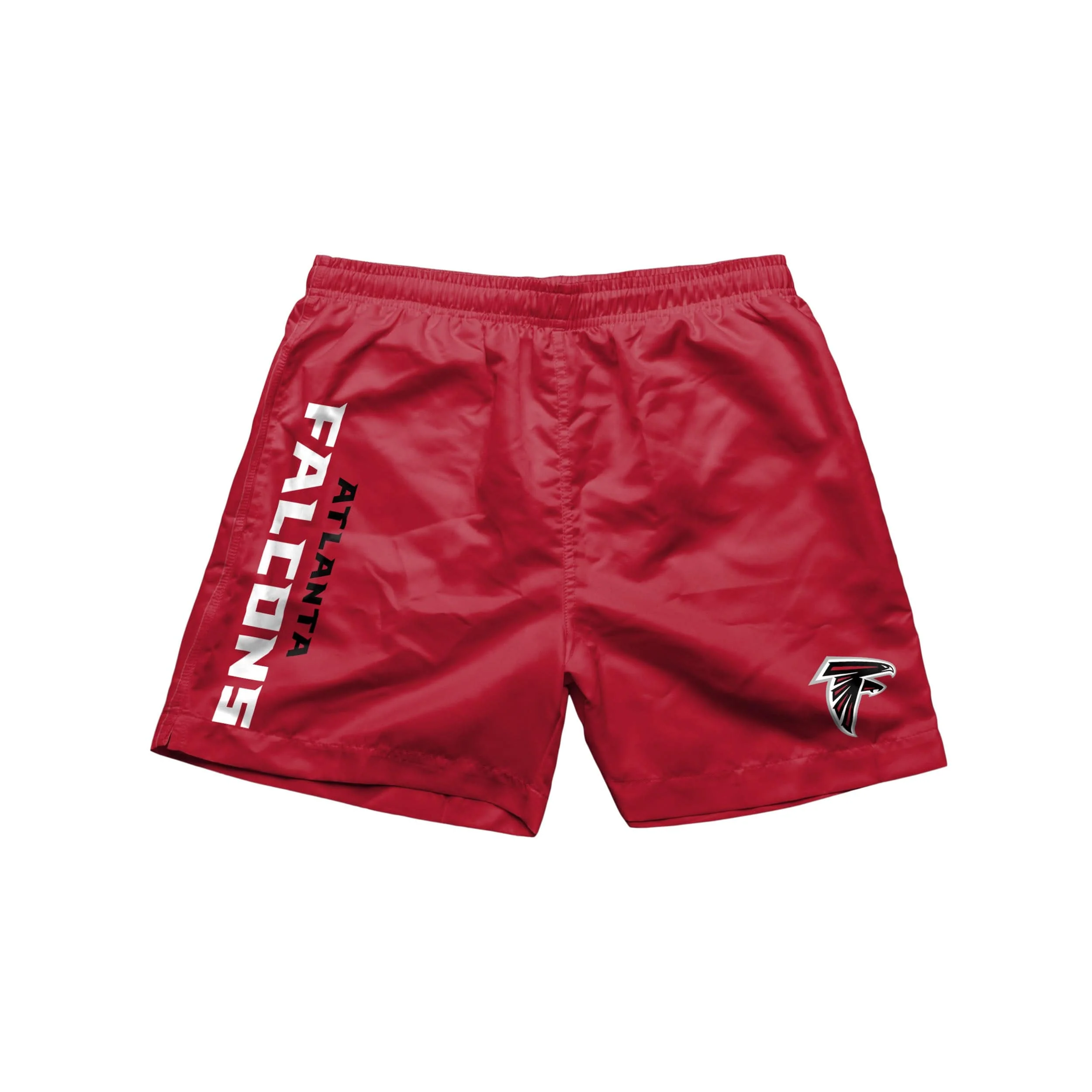 Atlanta Falcons NFL Mens Solid Wordmark 5.5" Swimming Trunks - Image 4