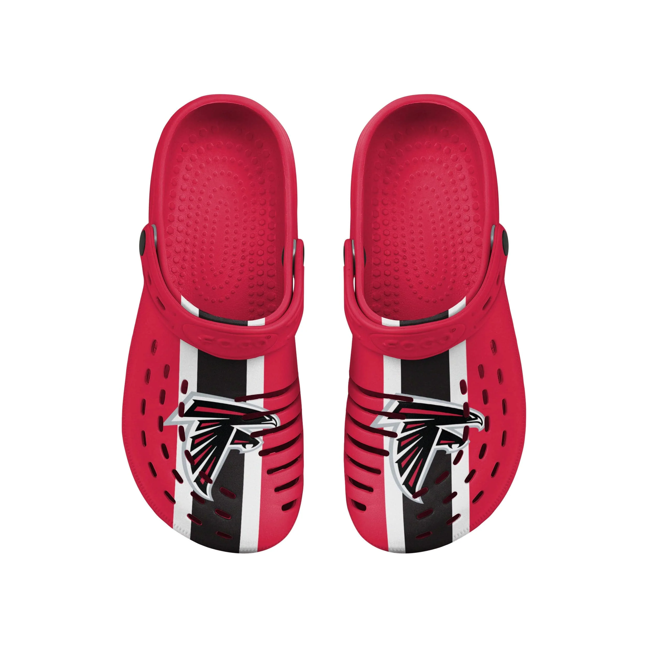 Atlanta Falcons NFL Mens Team Stripe Clog With Strap - Image 4