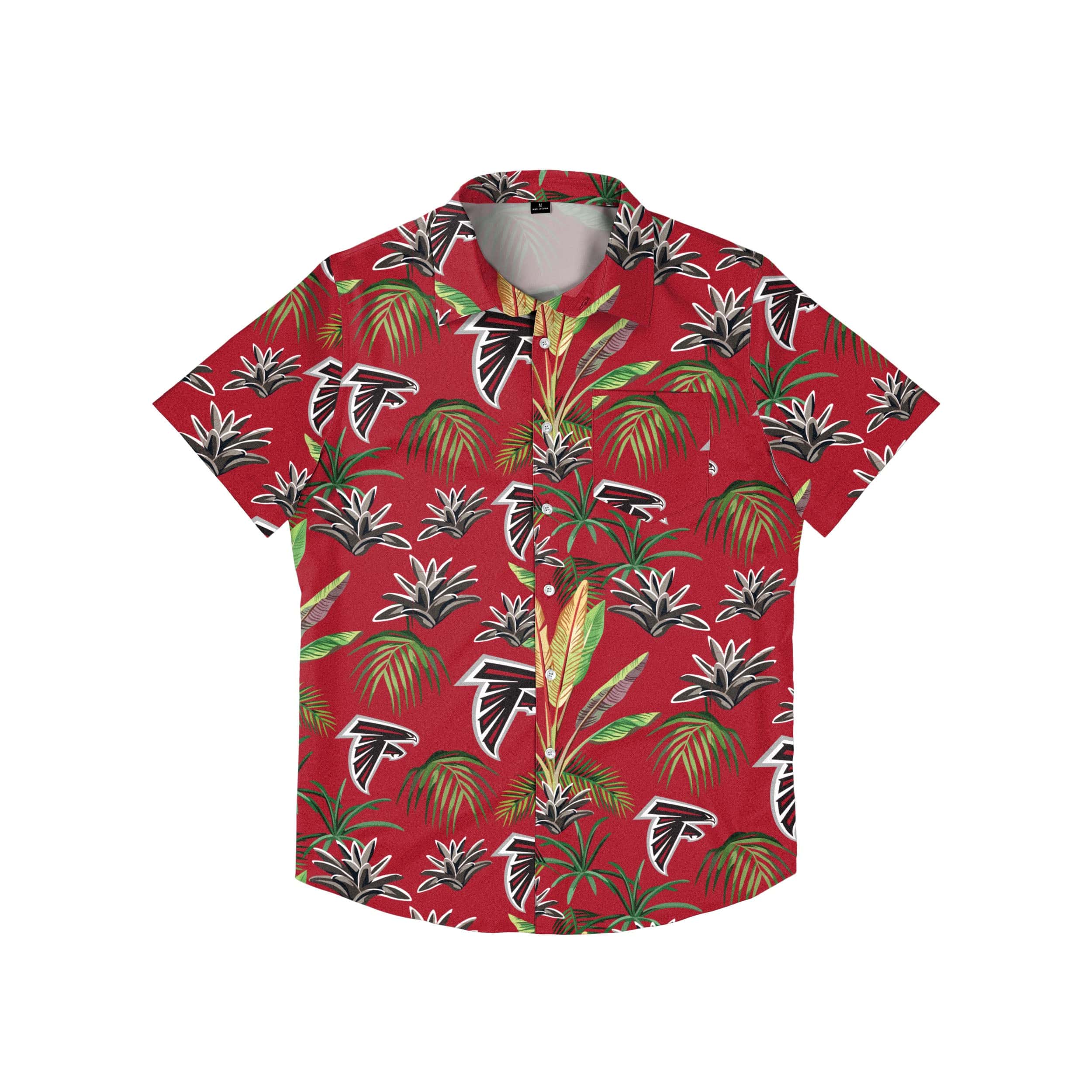 Atlanta Falcons NFL Mens Victory Vacay Button Up Shirt