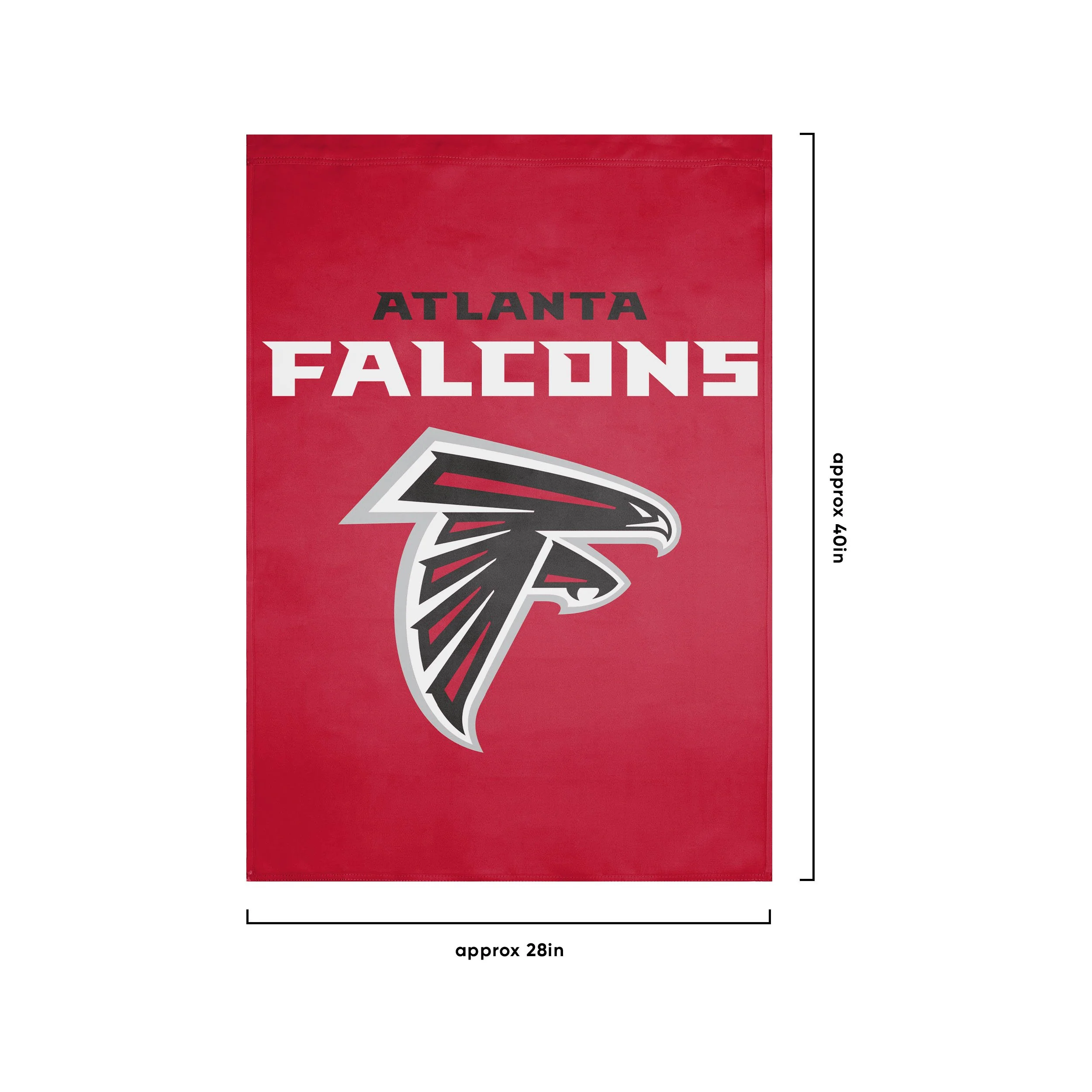 Atlanta Falcons NFL Solid Vertical Flag - Image 3
