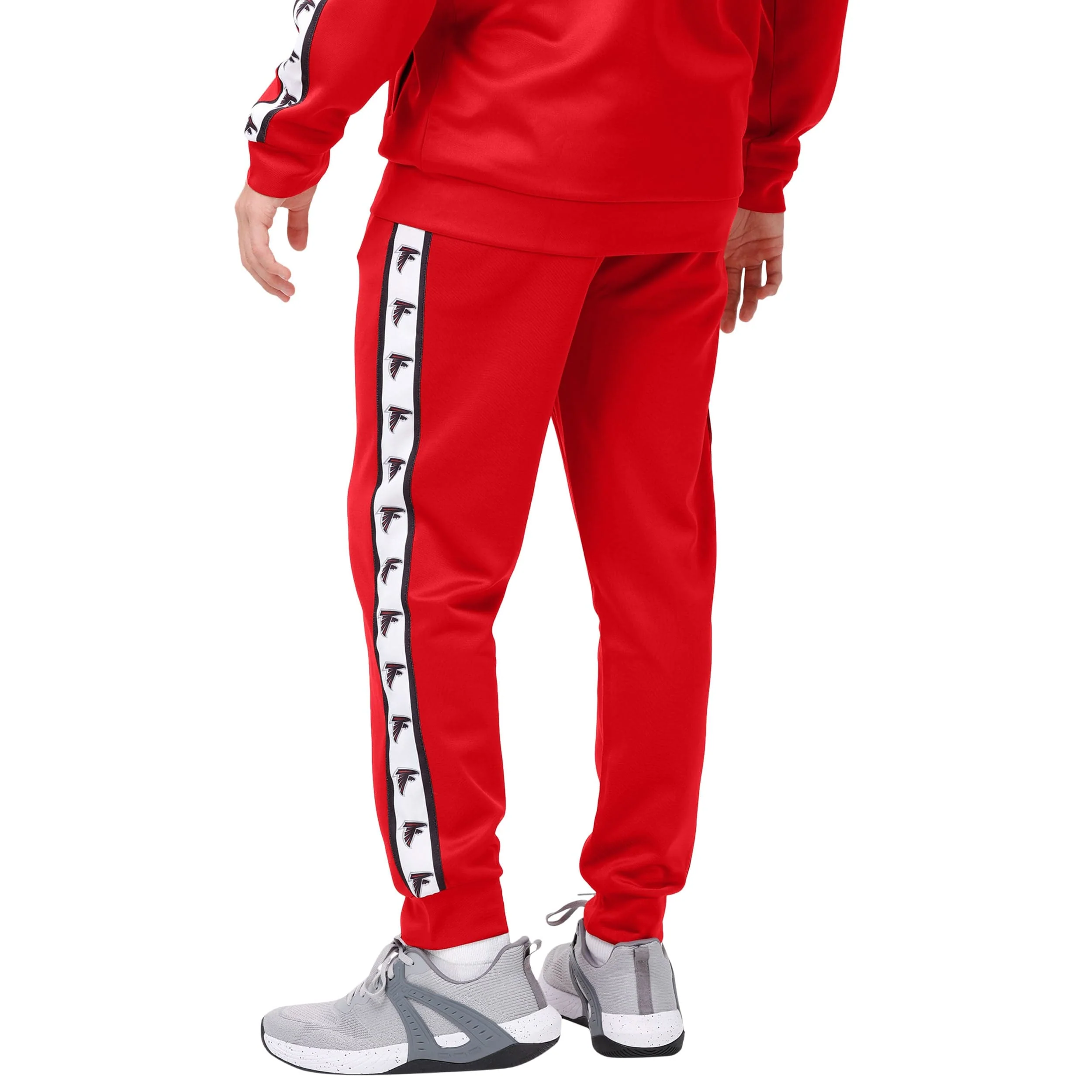 Atlanta Falcons NFL Mens Stripe Logo Track Pants - Image 2