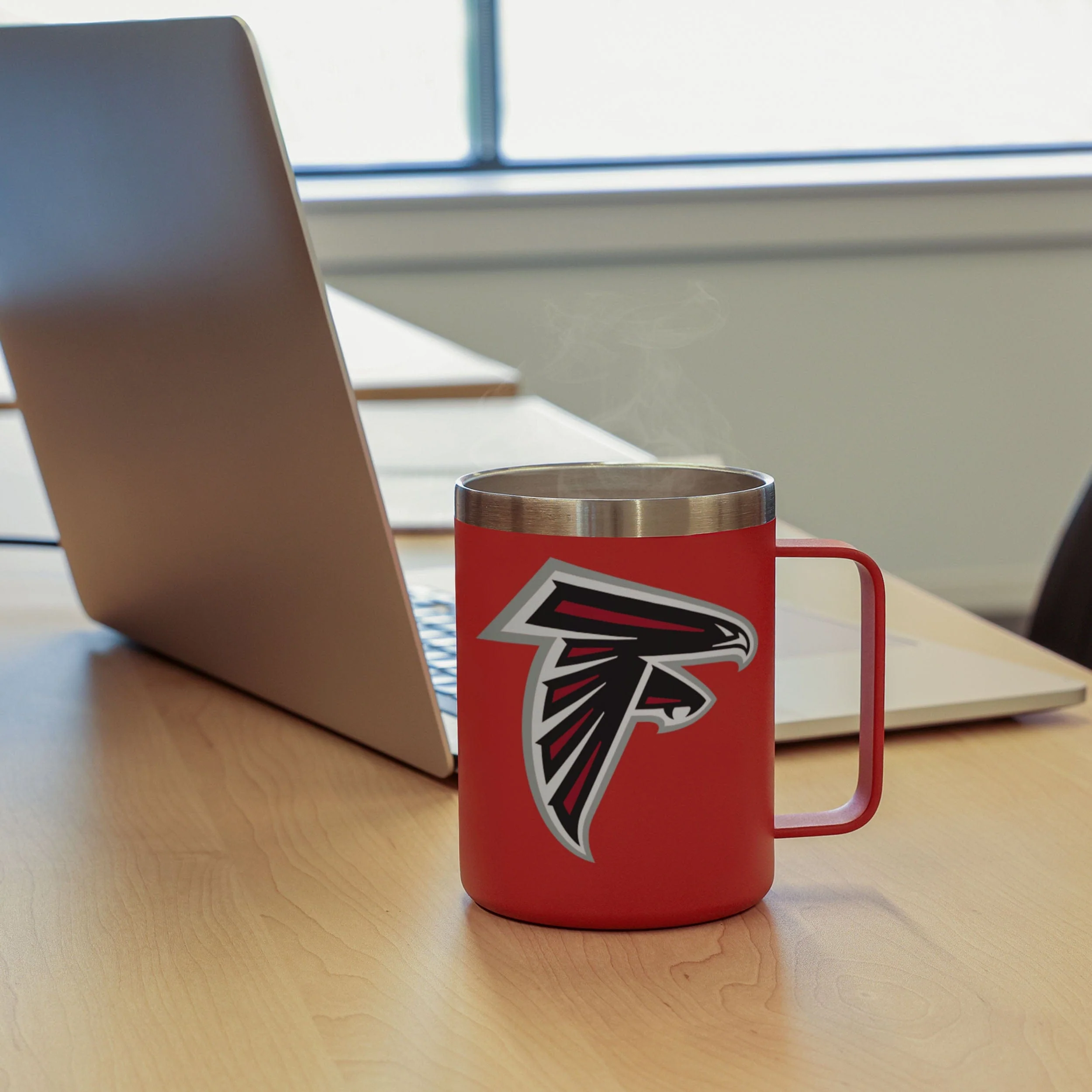 Atlanta Falcons NFL Team Color Insulated Stainless Steel Mug - Image 4