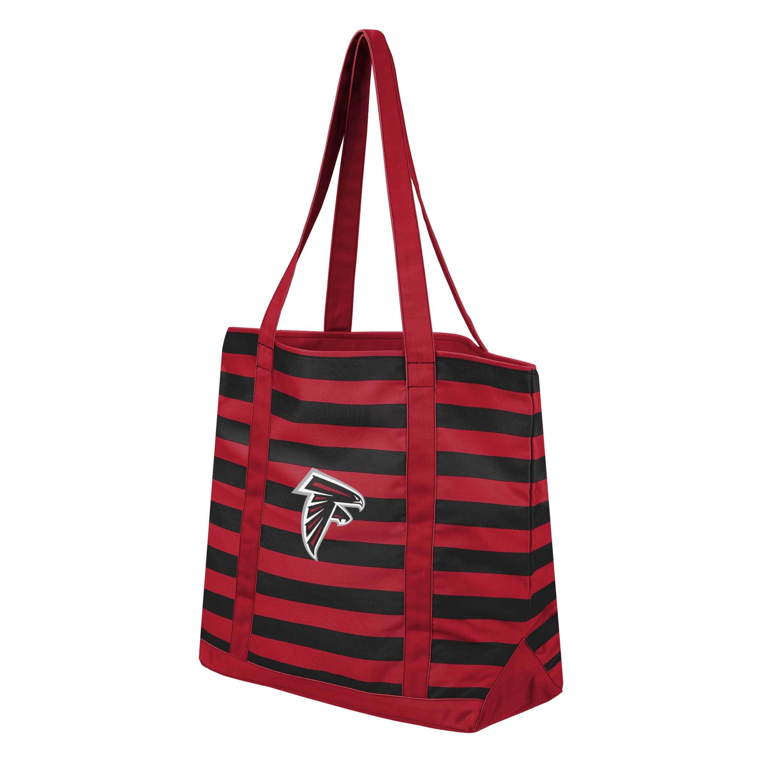 Atlanta Falcons NFL Team Stripe Canvas Tote Bag - Image 2