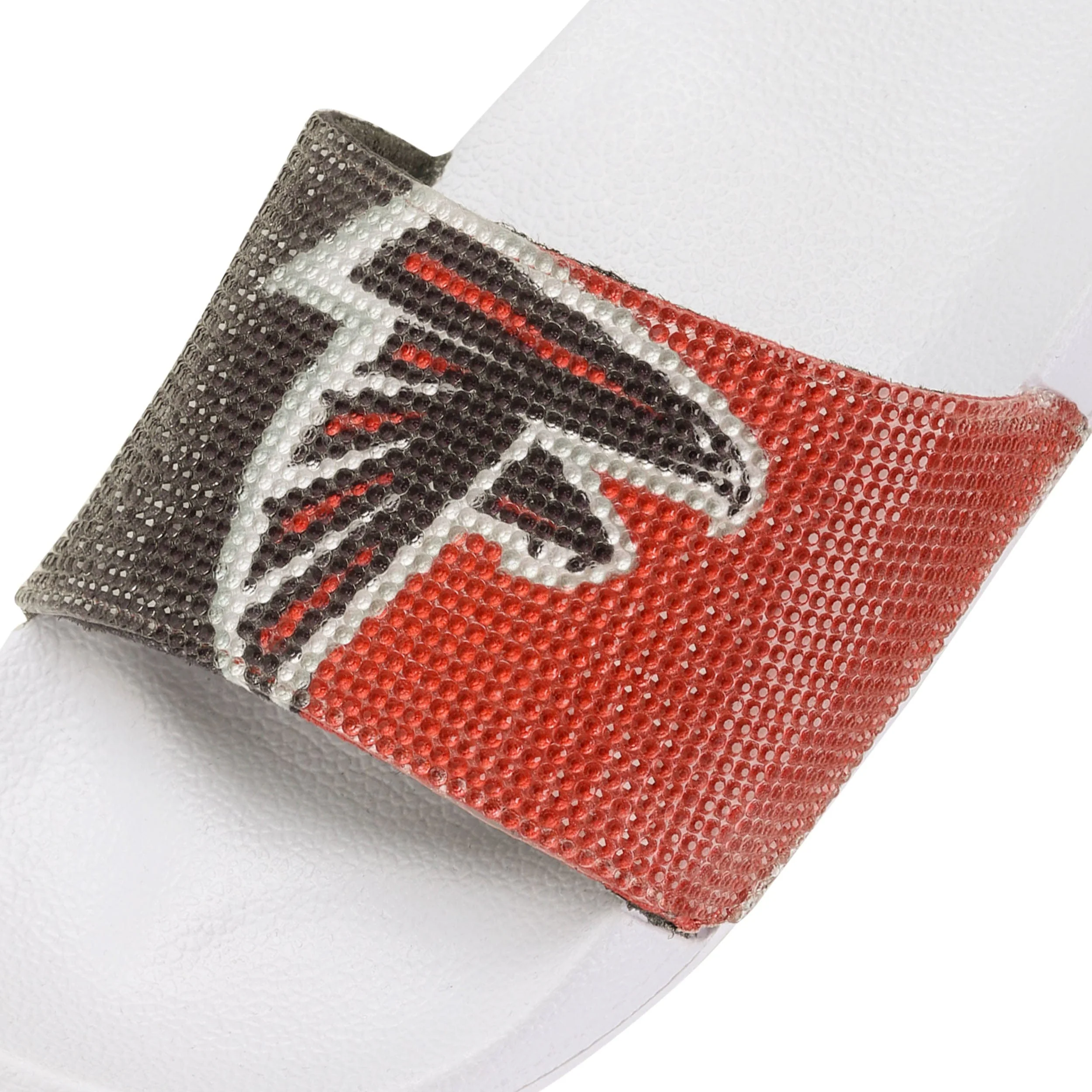 Atlanta Falcons NFL Womens Big Logo Shimmer Slide - Image 3