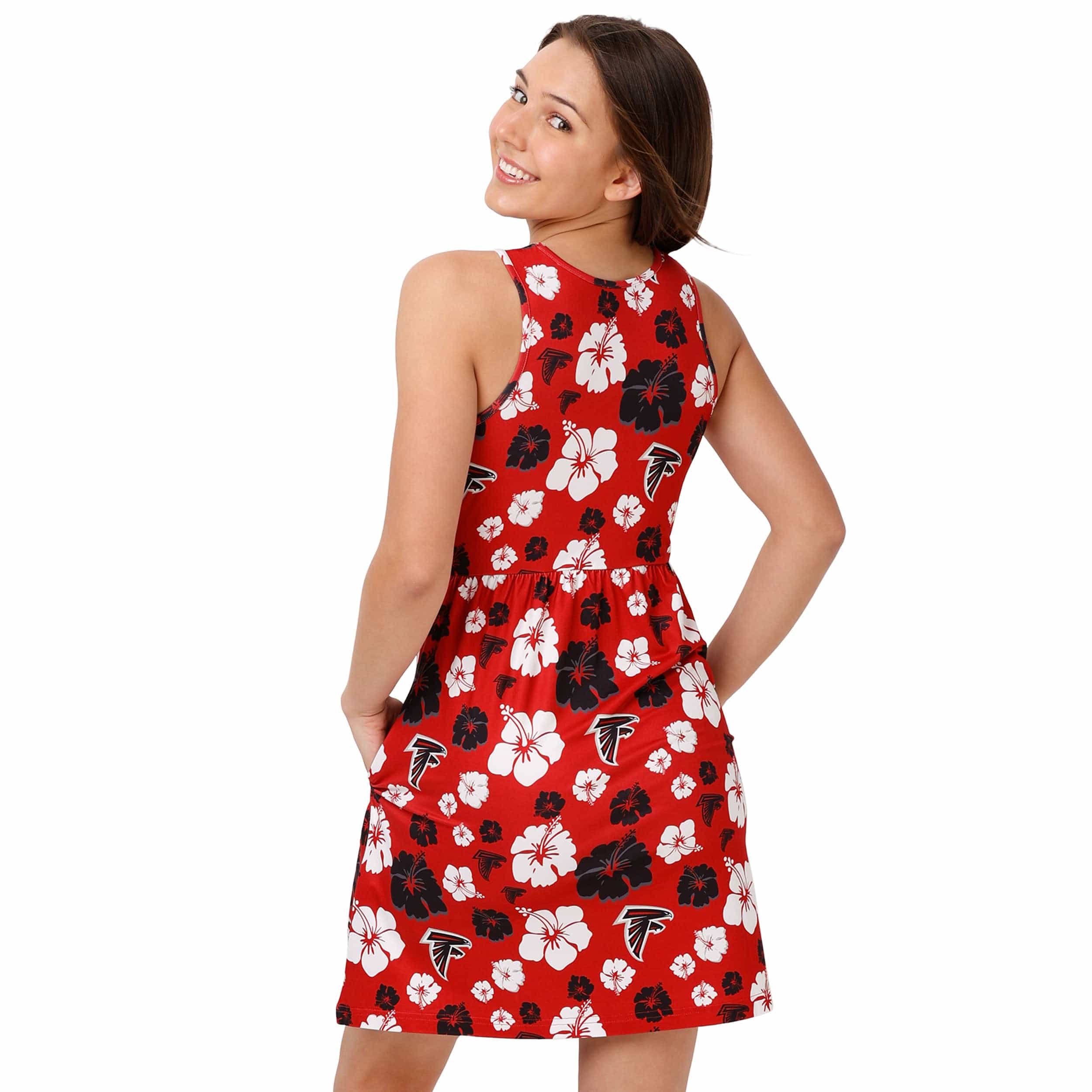 Atlanta Falcons NFL Womens Fan Favorite Floral Sundress - Image 2