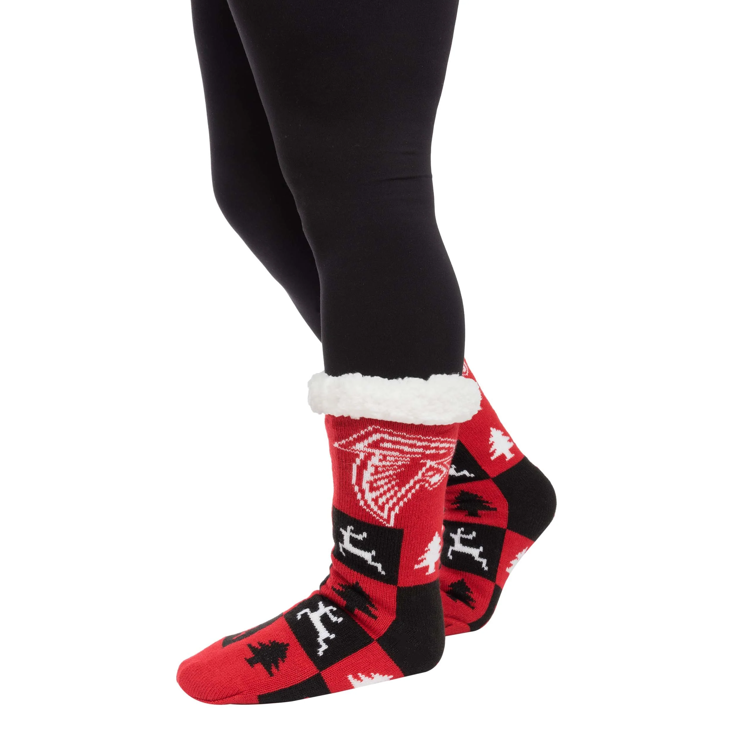 Atlanta Falcons NFL Womens Fan Footy 3 Pack Slipper Socks - Image 2