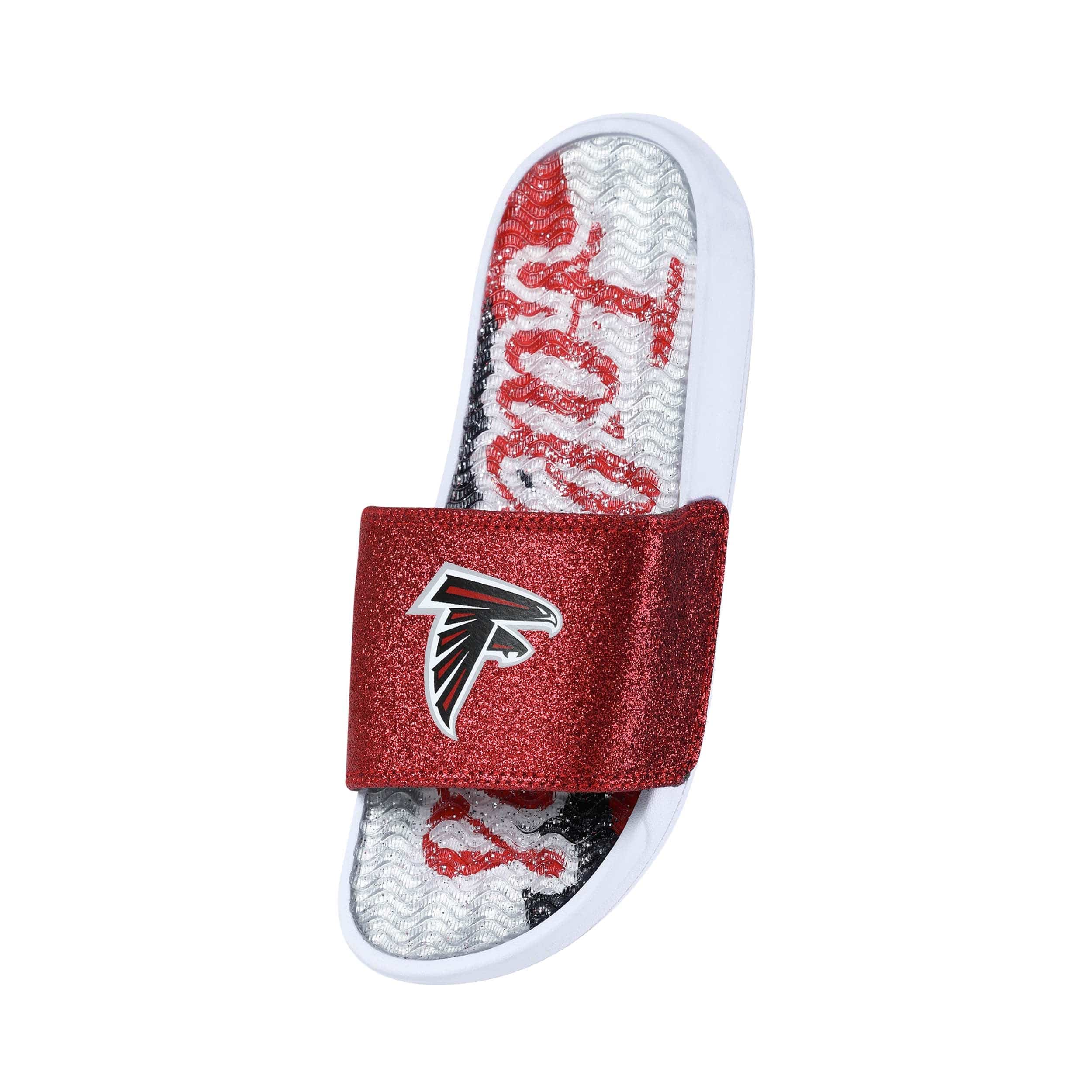 Atlanta Falcons NFL Womens Glitter Gel Slide - Image 2