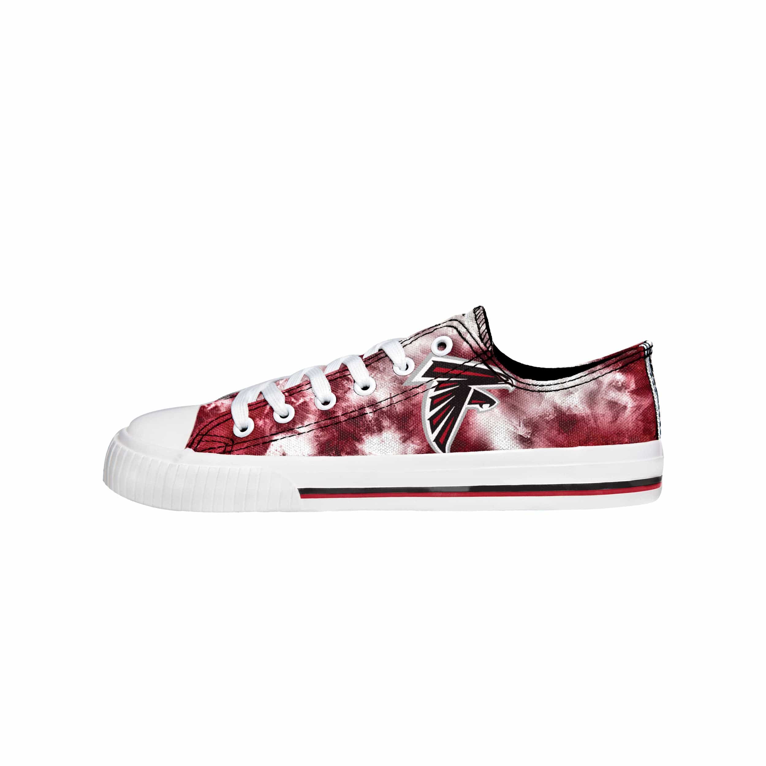 Atlanta Falcons NFL Womens Low Top Tie-Dye Canvas Shoe - Image 2