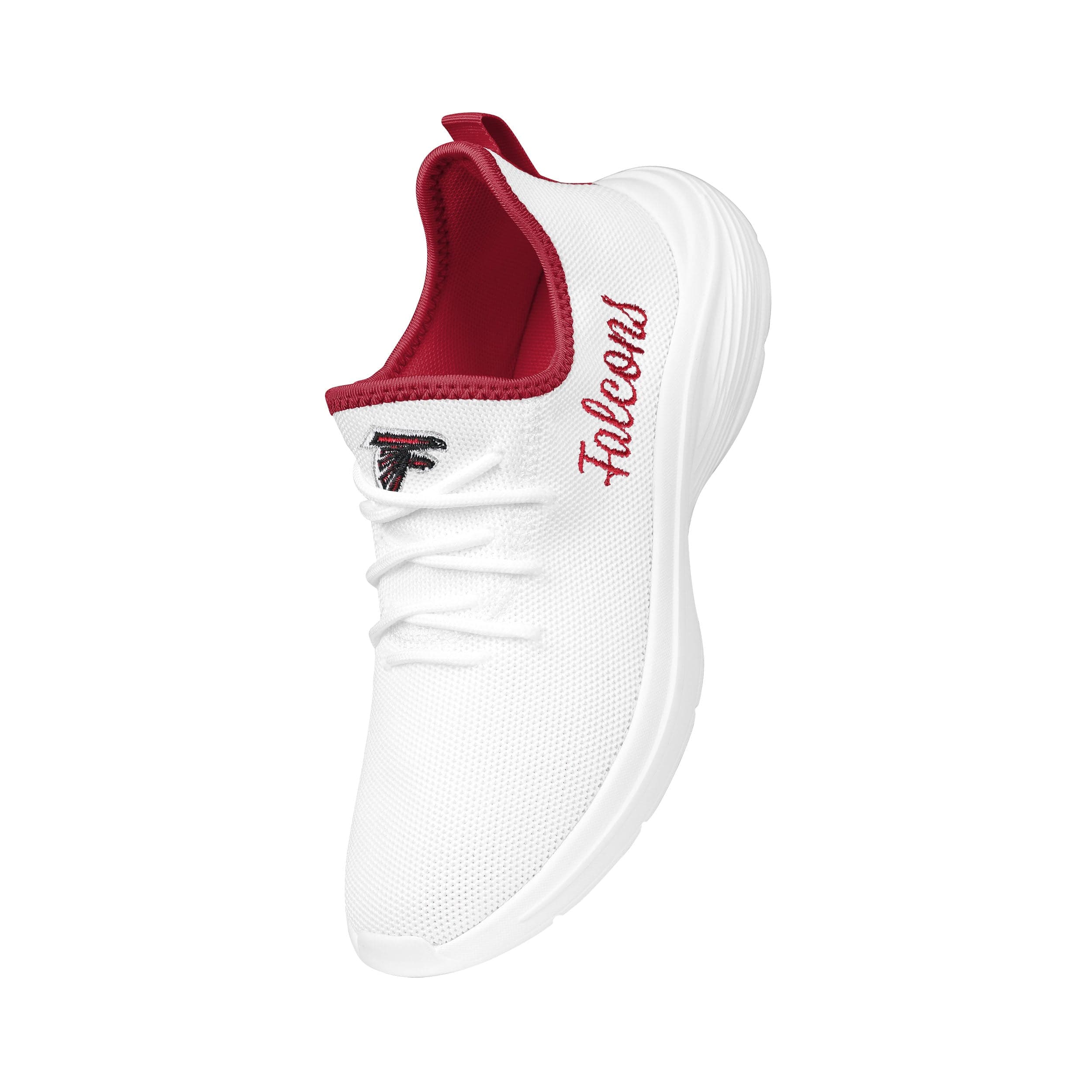 Atlanta Falcons NFL Womens Midsole White Sneakers - Image 2