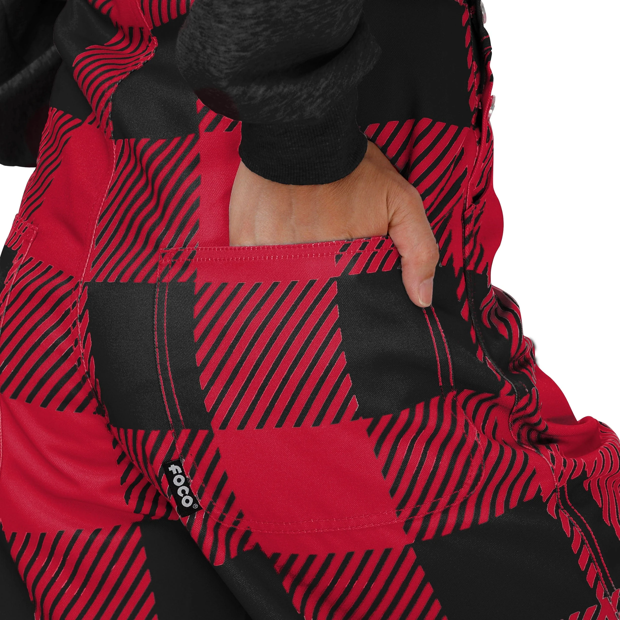 Atlanta Falcons NFL Womens Plaid Bib Overalls - Image 6