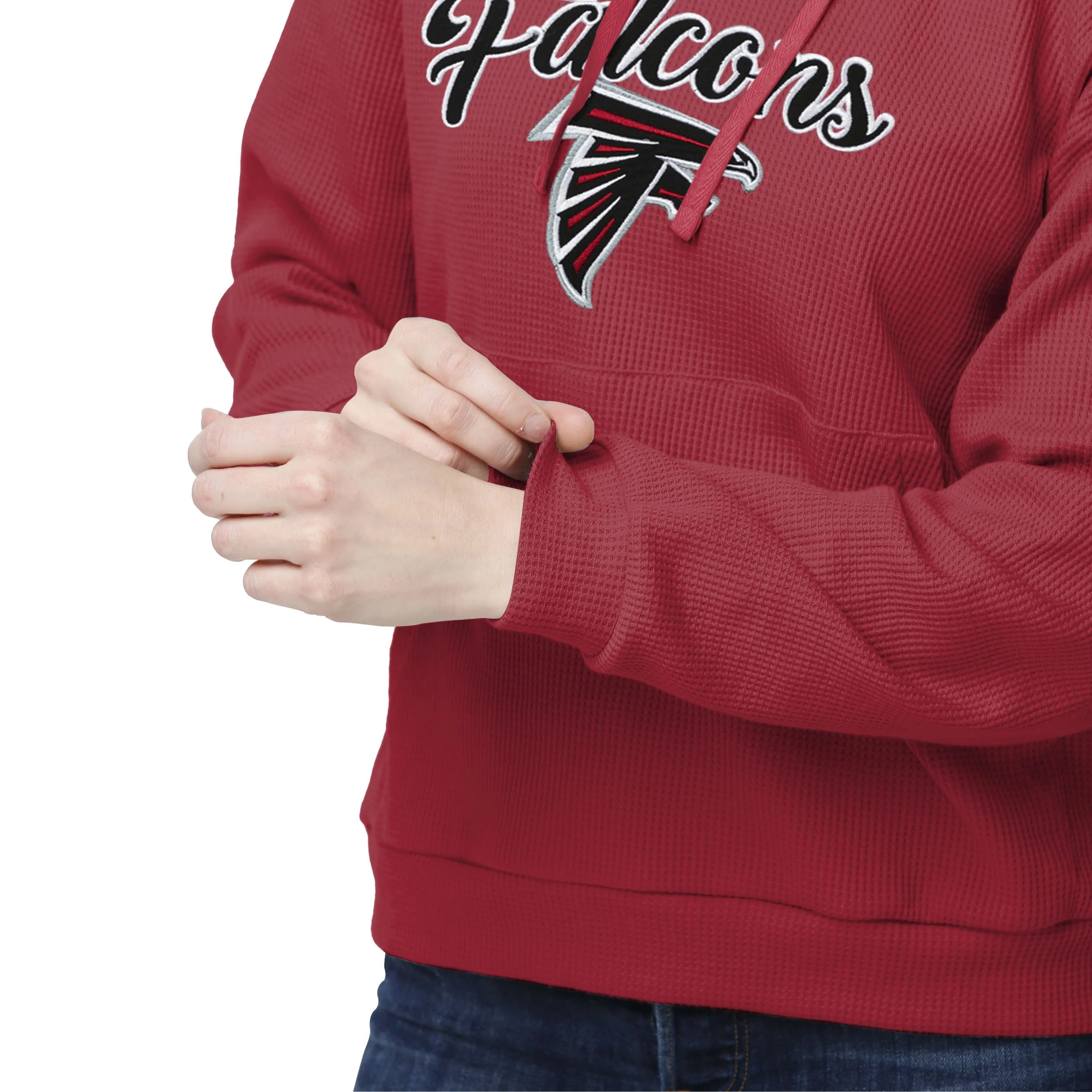 Atlanta Falcons NFL Womens Waffle Lounge Sweater - Image 3