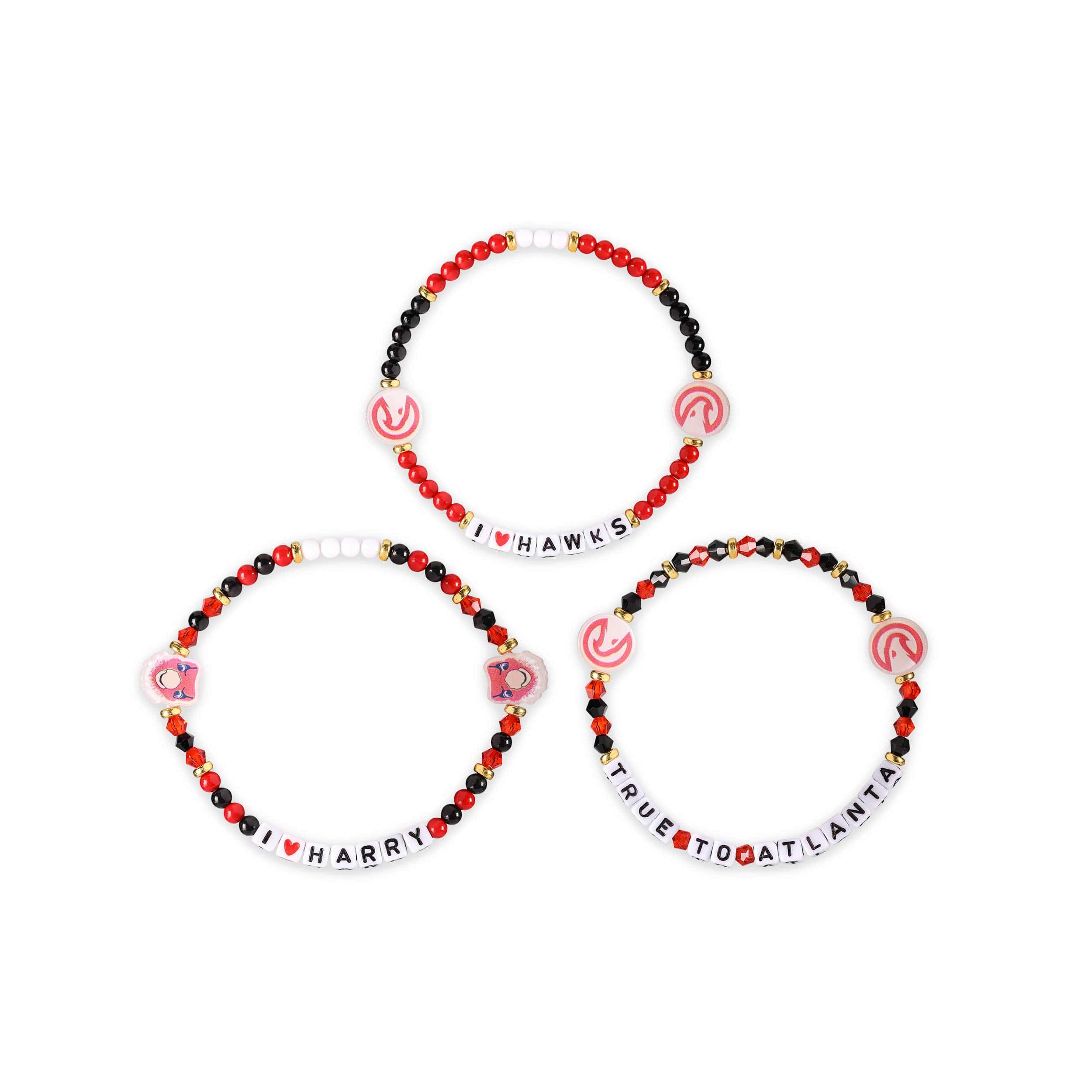 Atlanta Hawks NBA 3 Pack Friendship Bracelet - Image 3