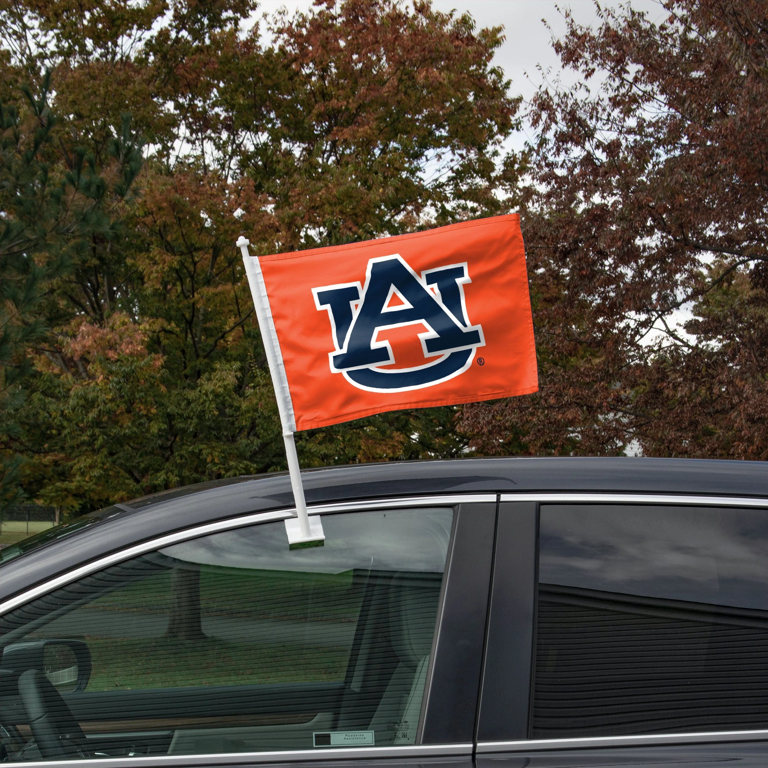 Auburn Tigers NCAA 2 Pack Solid Car Flag - Image 2