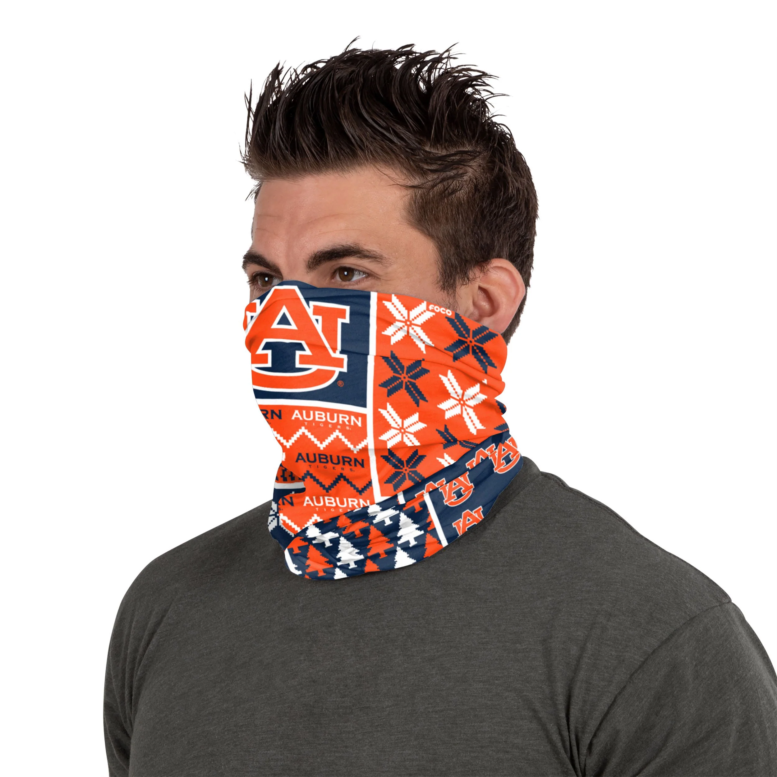 Auburn Tigers NCAA Busy Block Gaiter Scarf - Image 4