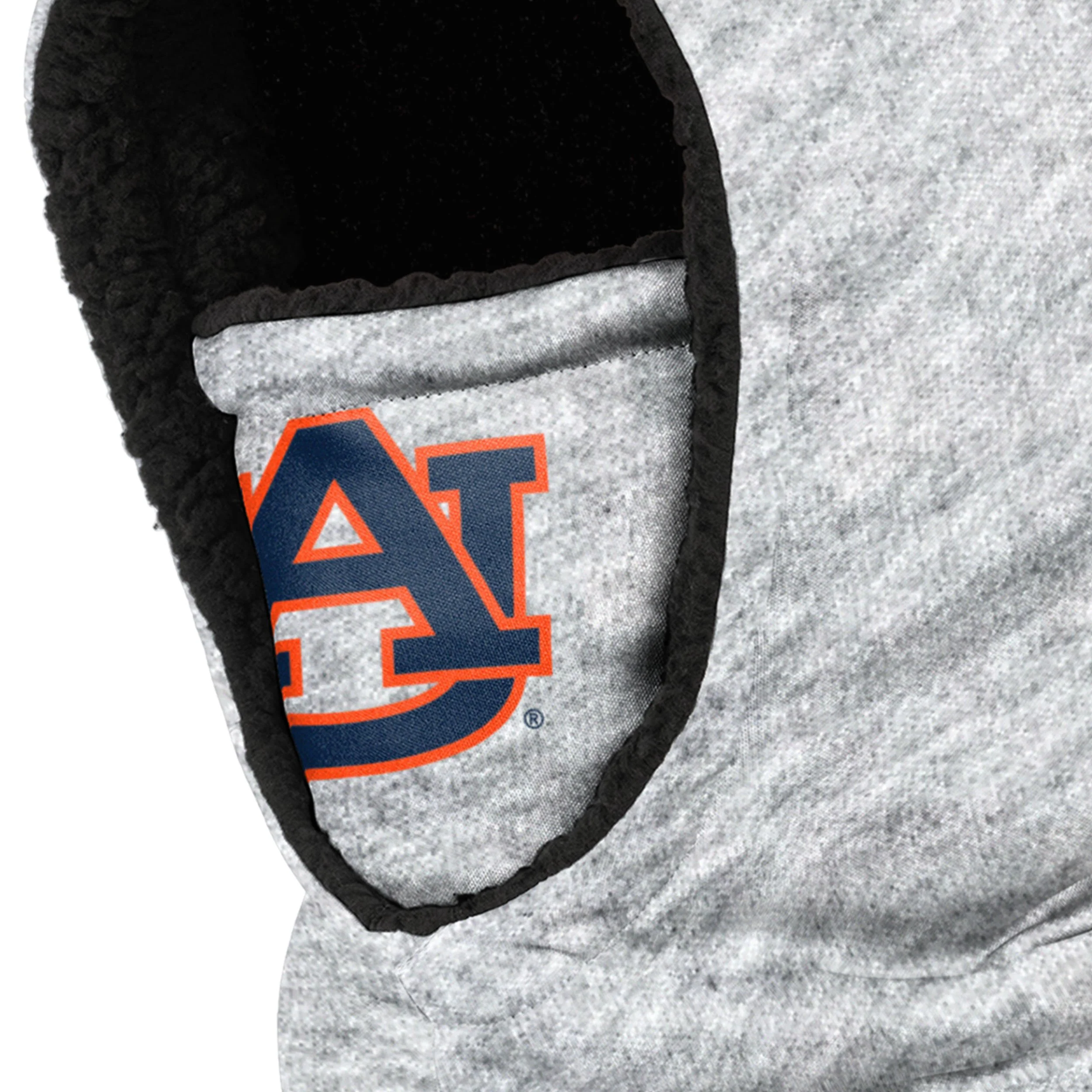 Auburn Tigers NCAA Heather Grey Big Logo Hooded Gaiter Scarf - Image 3