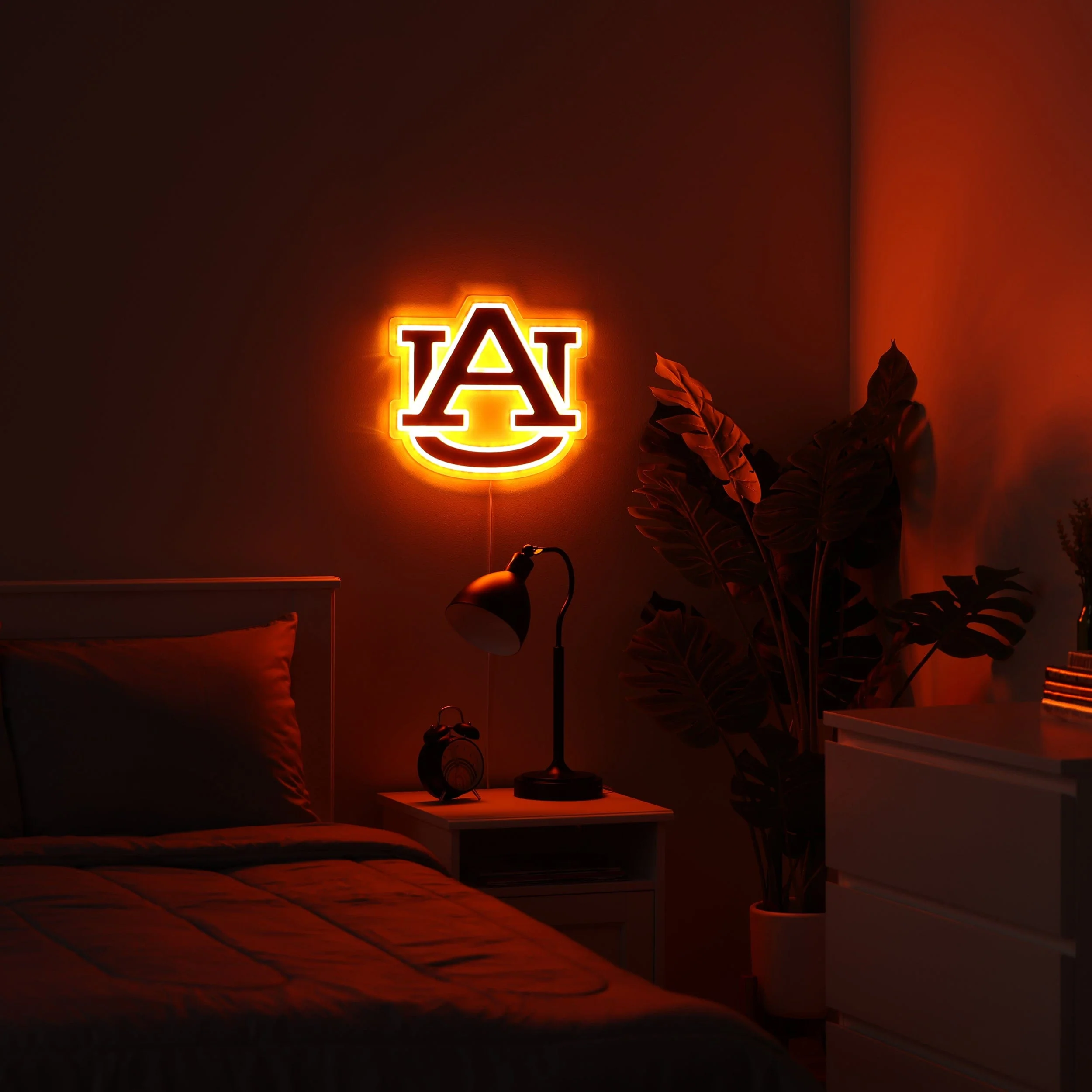 Auburn Tigers NCAA LED Neon Light Up Team Logo Sign - Image 3