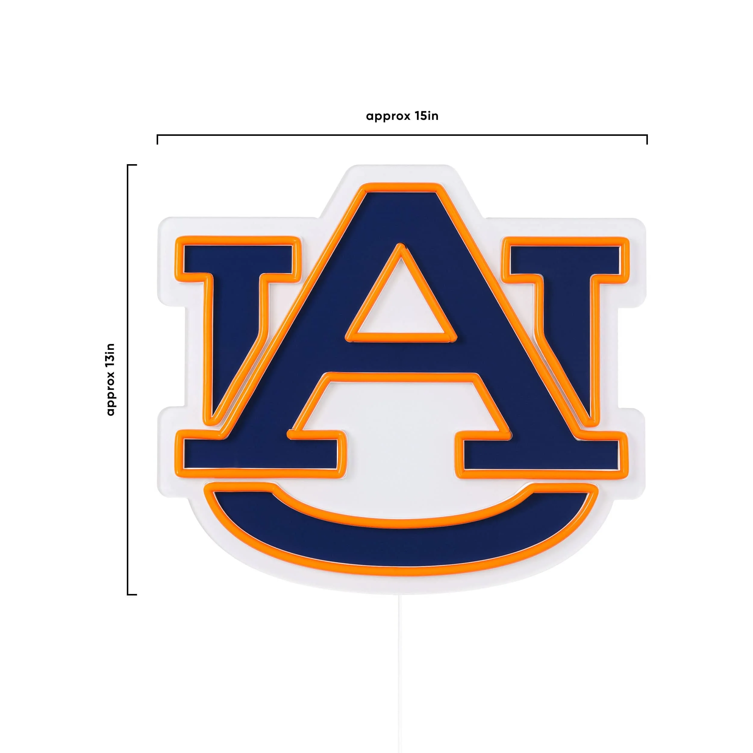 Auburn Tigers NCAA LED Neon Light Up Team Logo Sign - Image 5