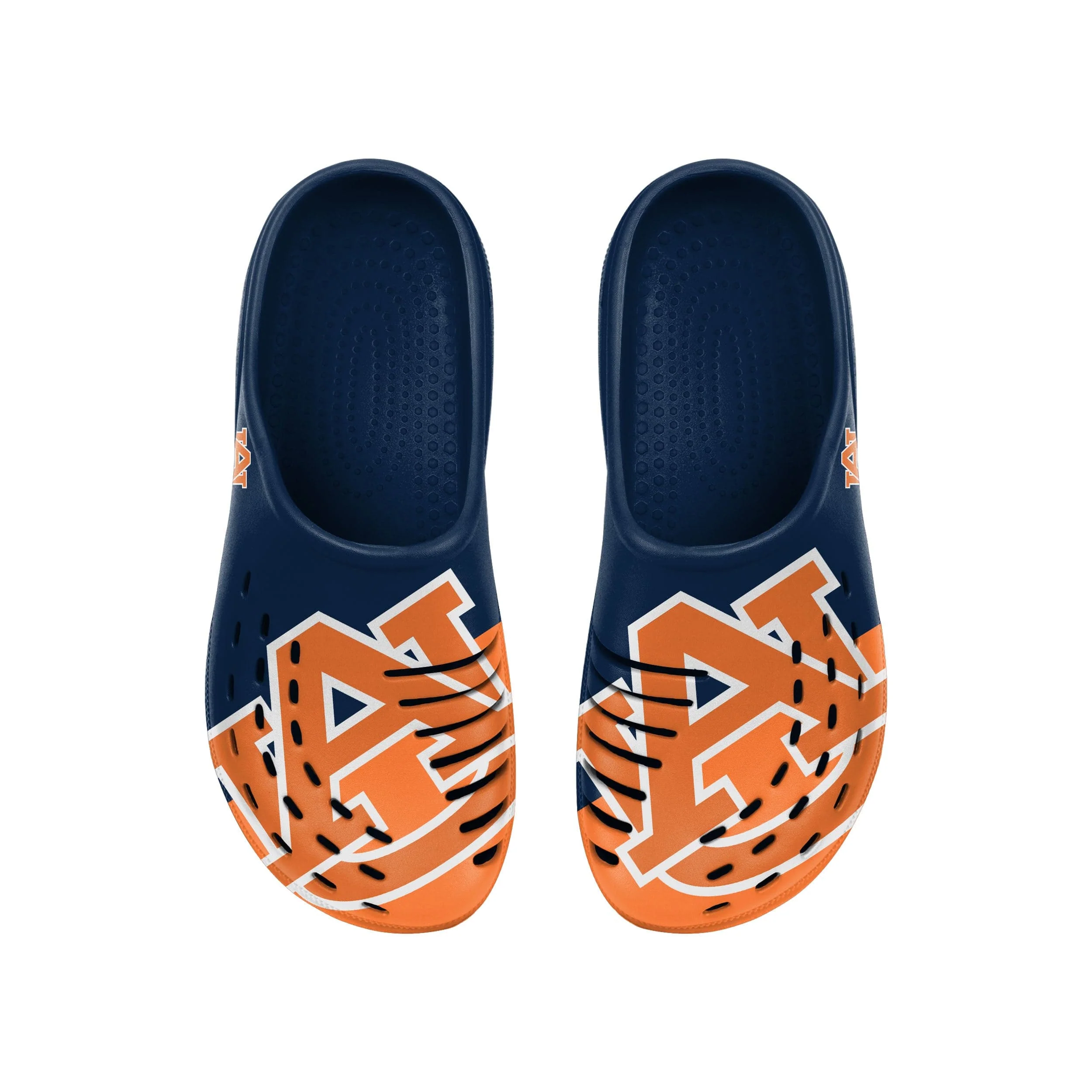 Auburn Tigers NCAA Mens Colorblock Big Logo Clog - Image 4
