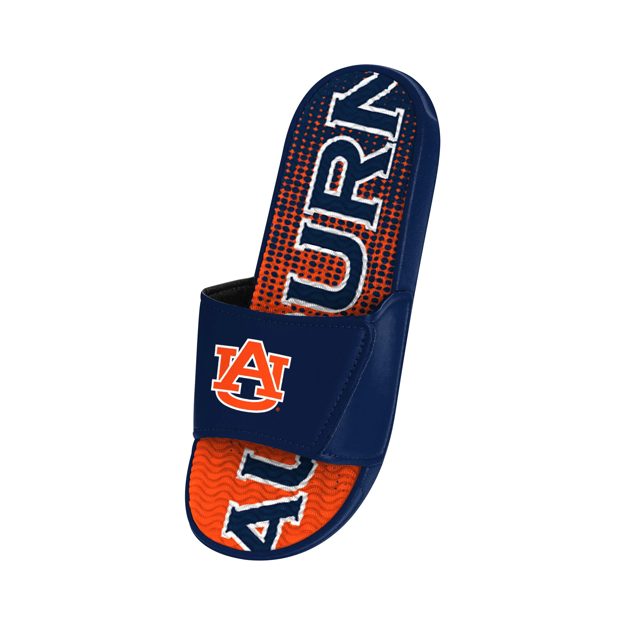 Auburn Tigers NCAA Mens Gradient Wordmark Gel Slide - Image 3