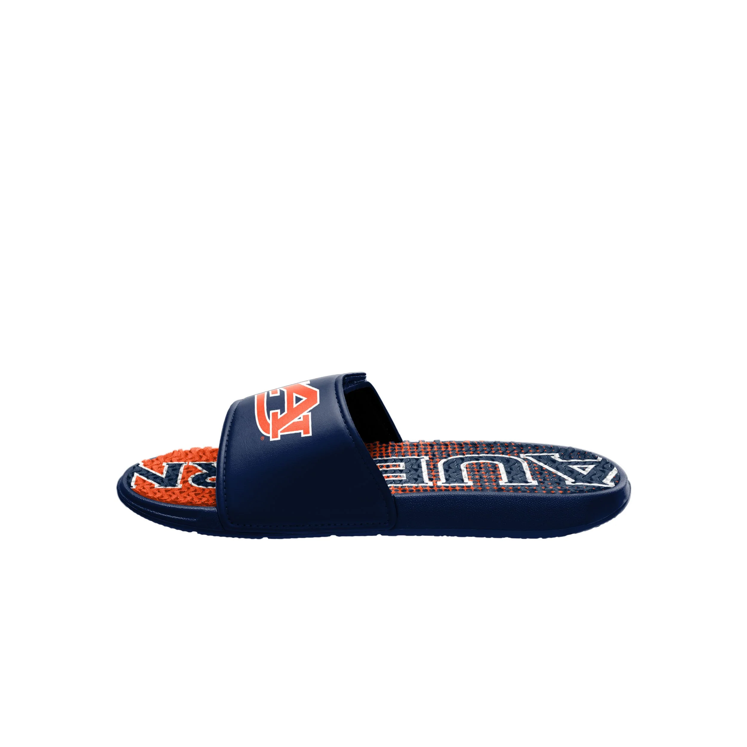 Auburn Tigers NCAA Mens Gradient Wordmark Gel Slide - Image 4