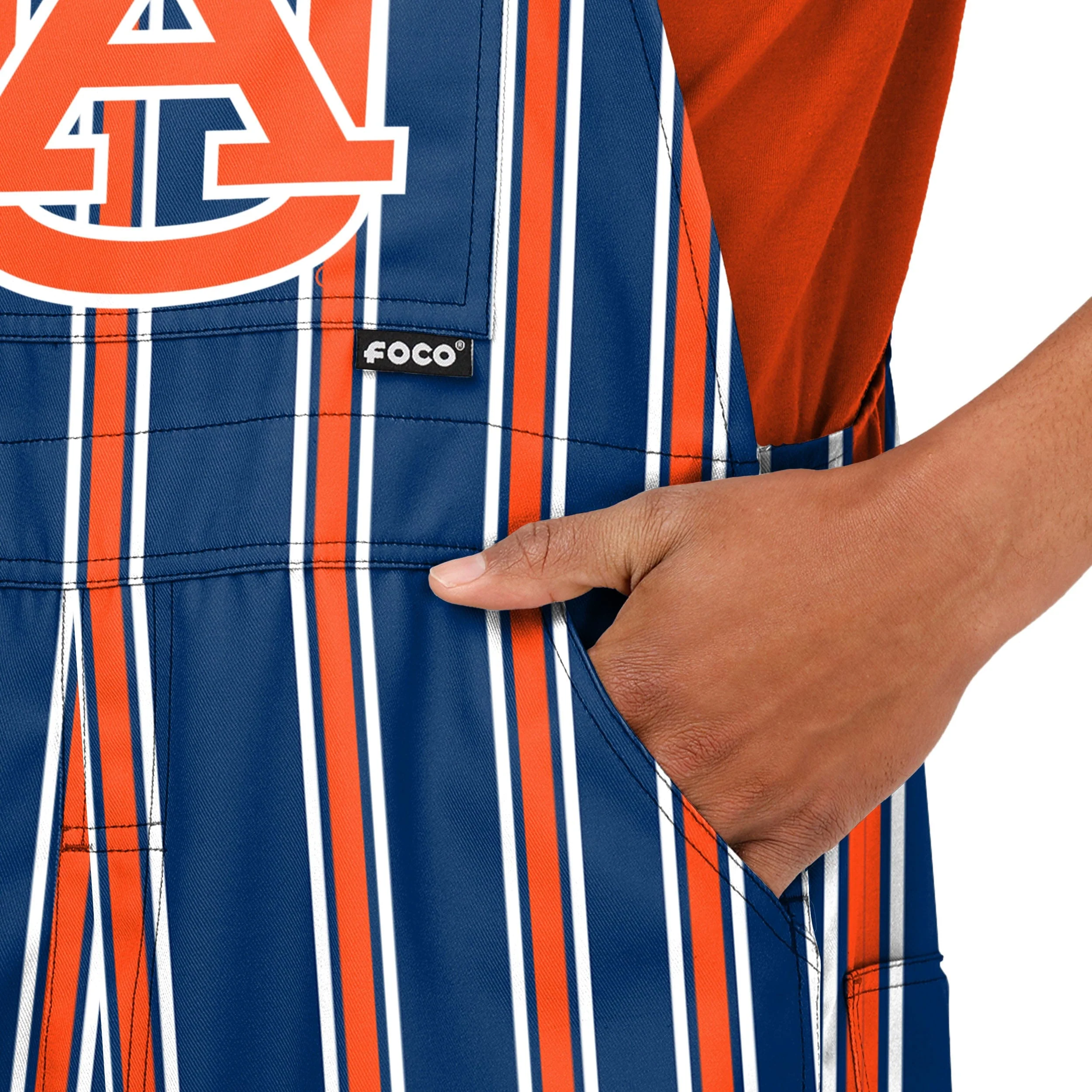Auburn Tigers NCAA Mens Sideline Spirit Bib Overalls - Image 5