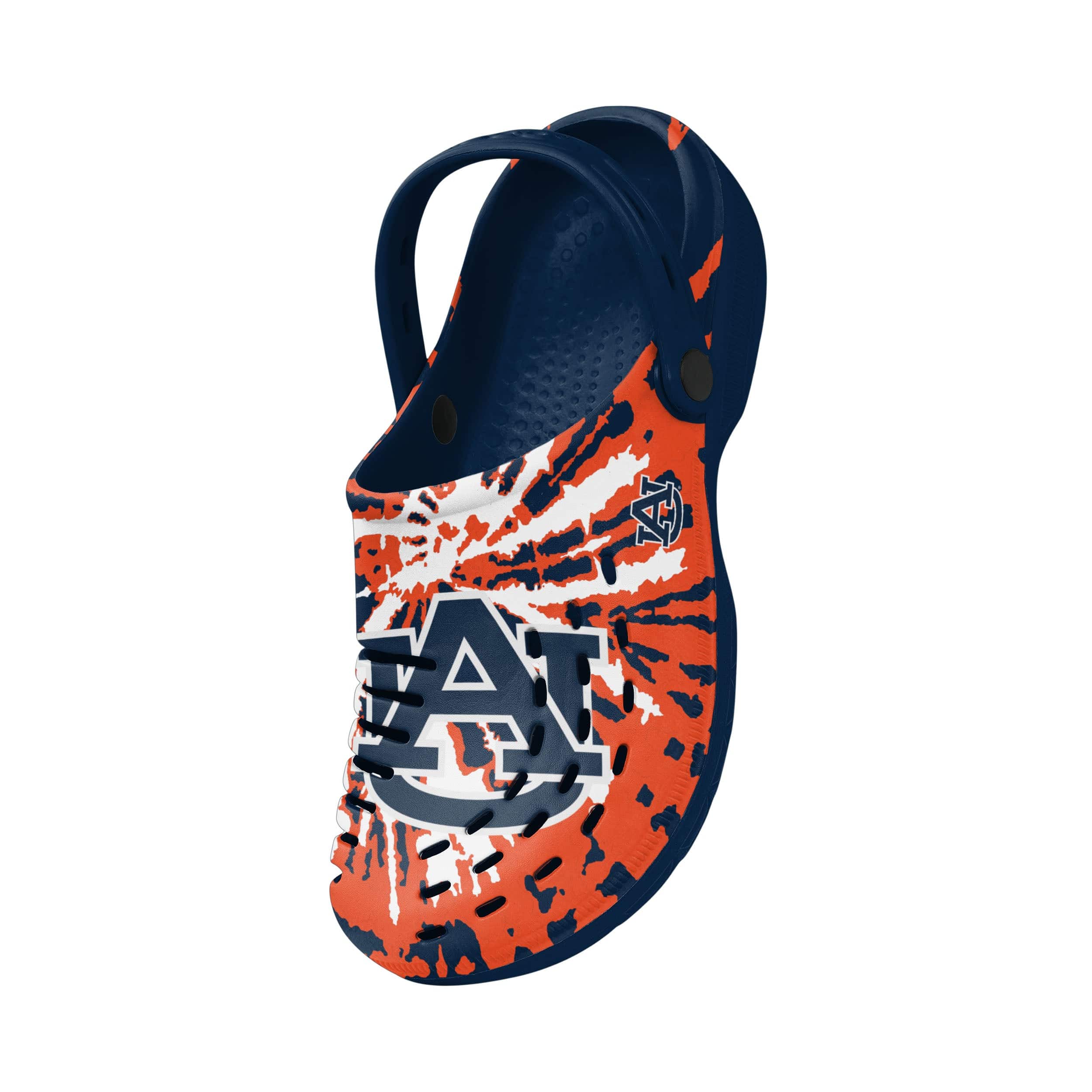 Auburn Tigers NCAA Mens Tie-Dye Clog With Strap - Image 3