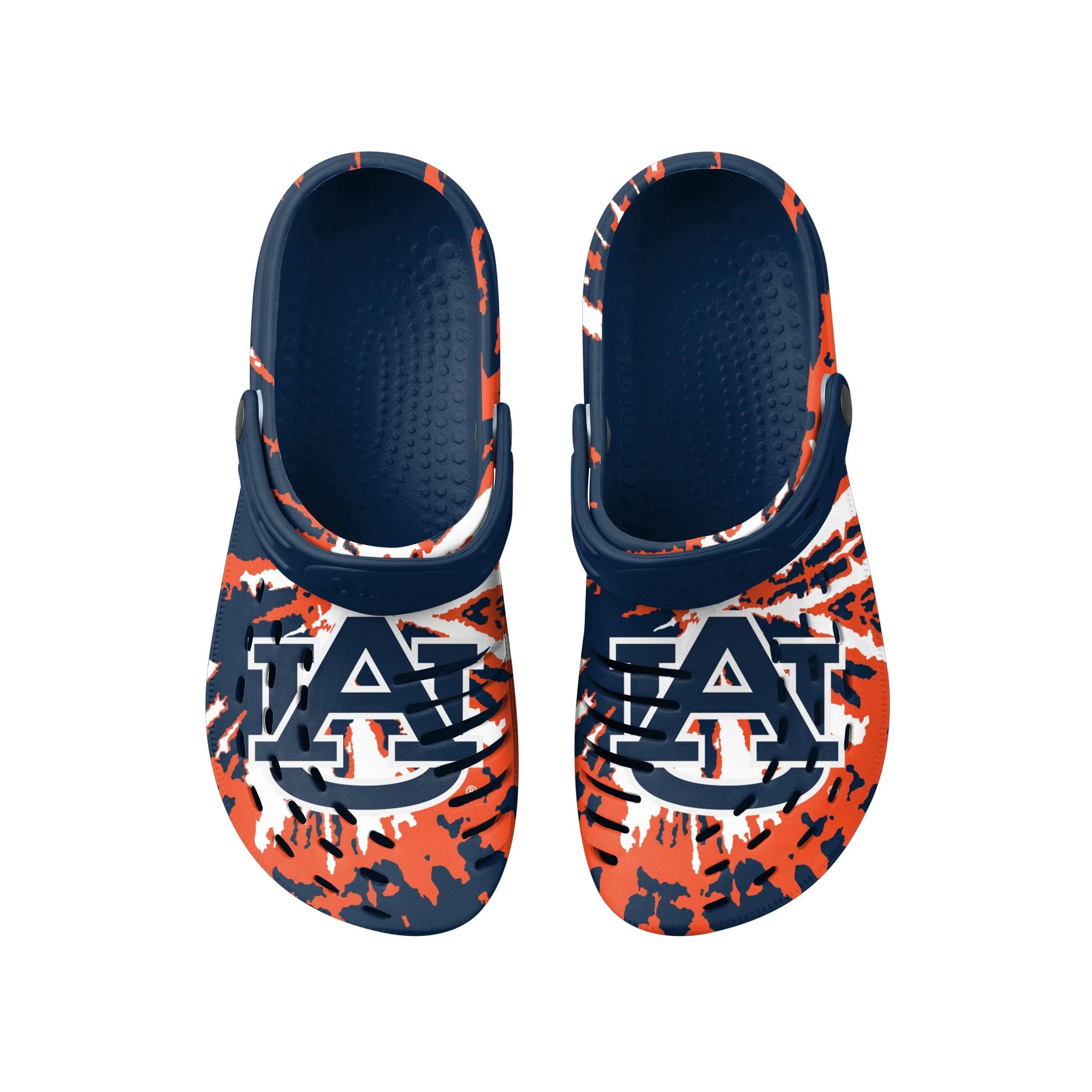 Auburn Tigers NCAA Mens Tie-Dye Clog With Strap - Image 4