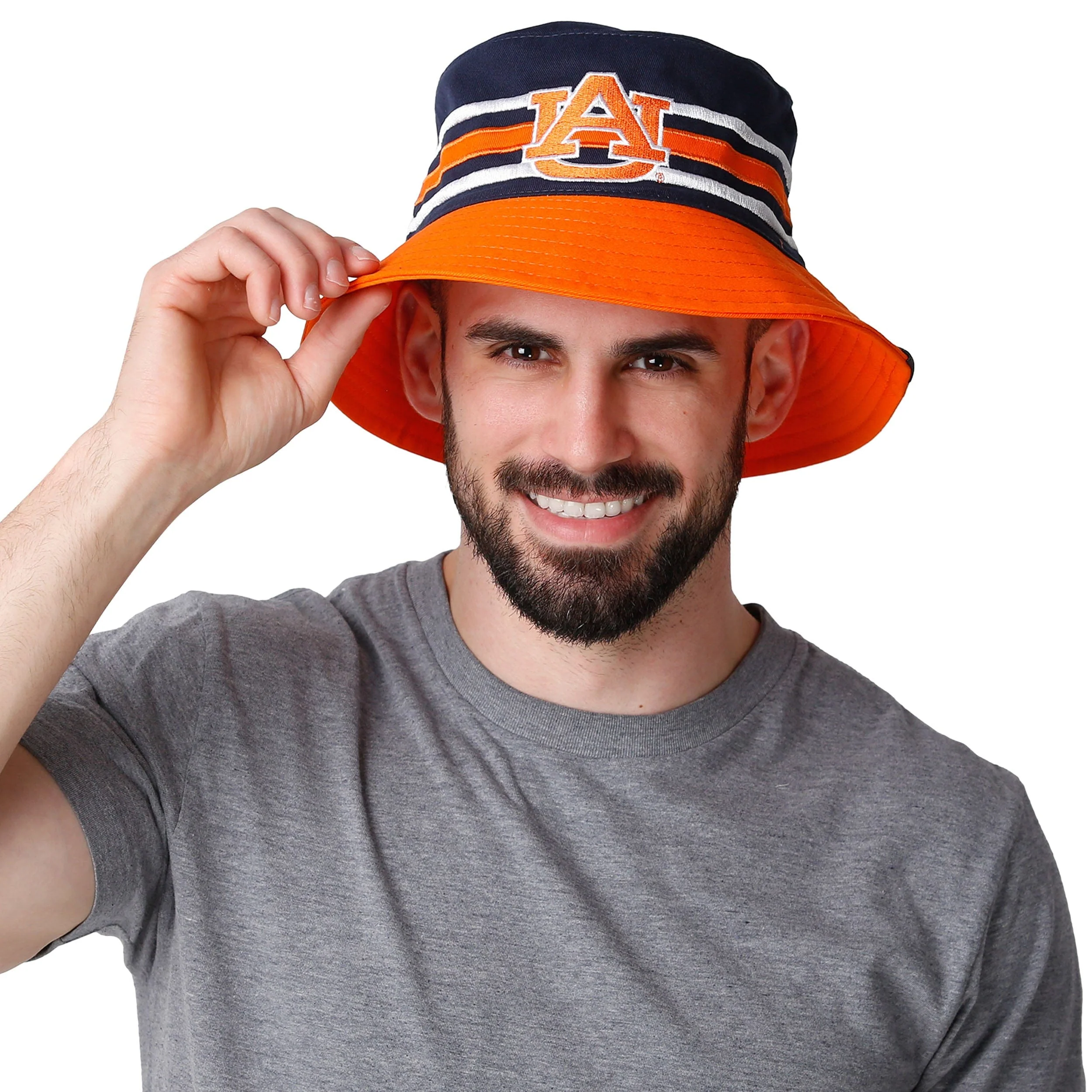 Auburn Tigers NCAA Team Stripe Bucket Hat - Image 2