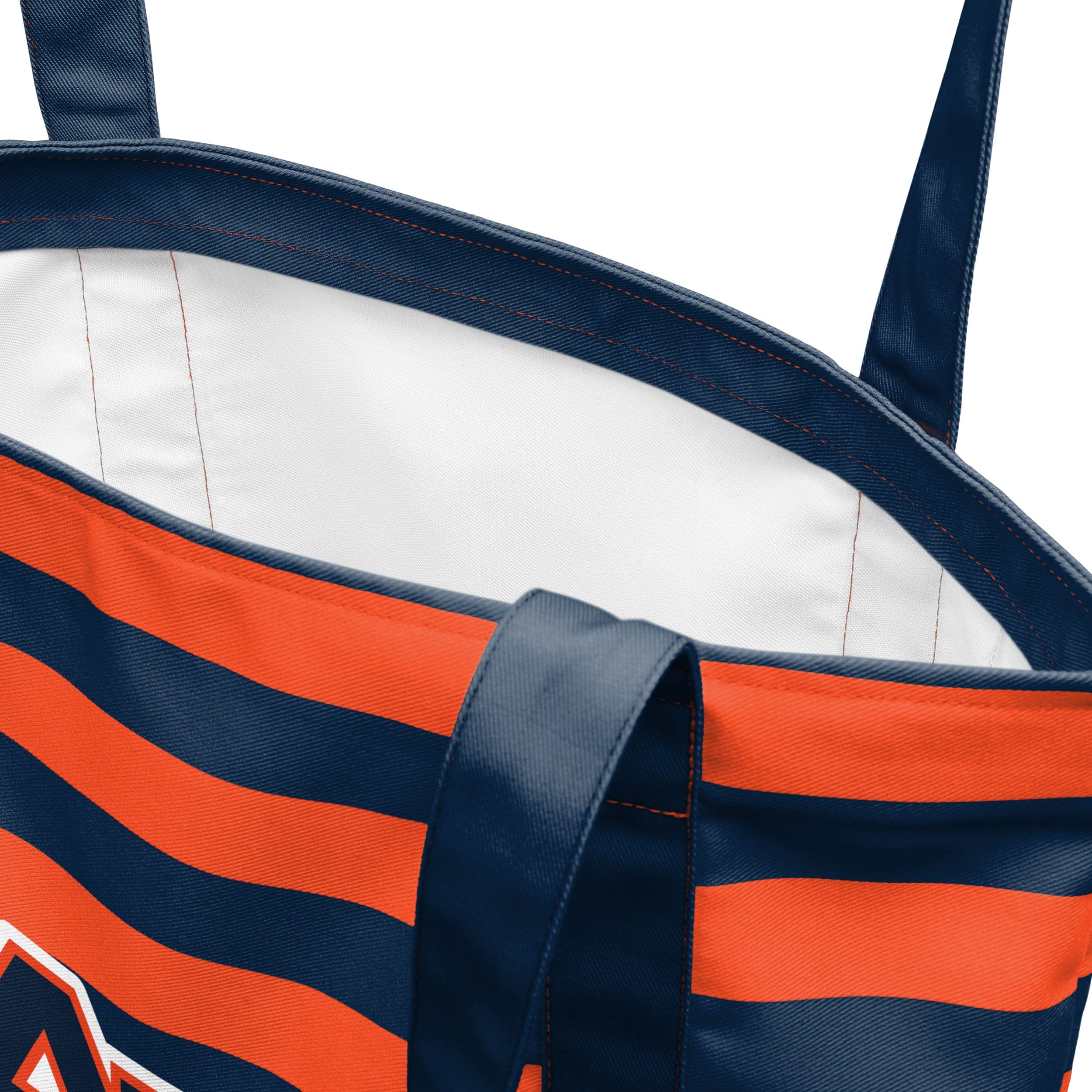 Auburn Tigers NCAA Team Stripe Canvas Tote Bag - Image 4