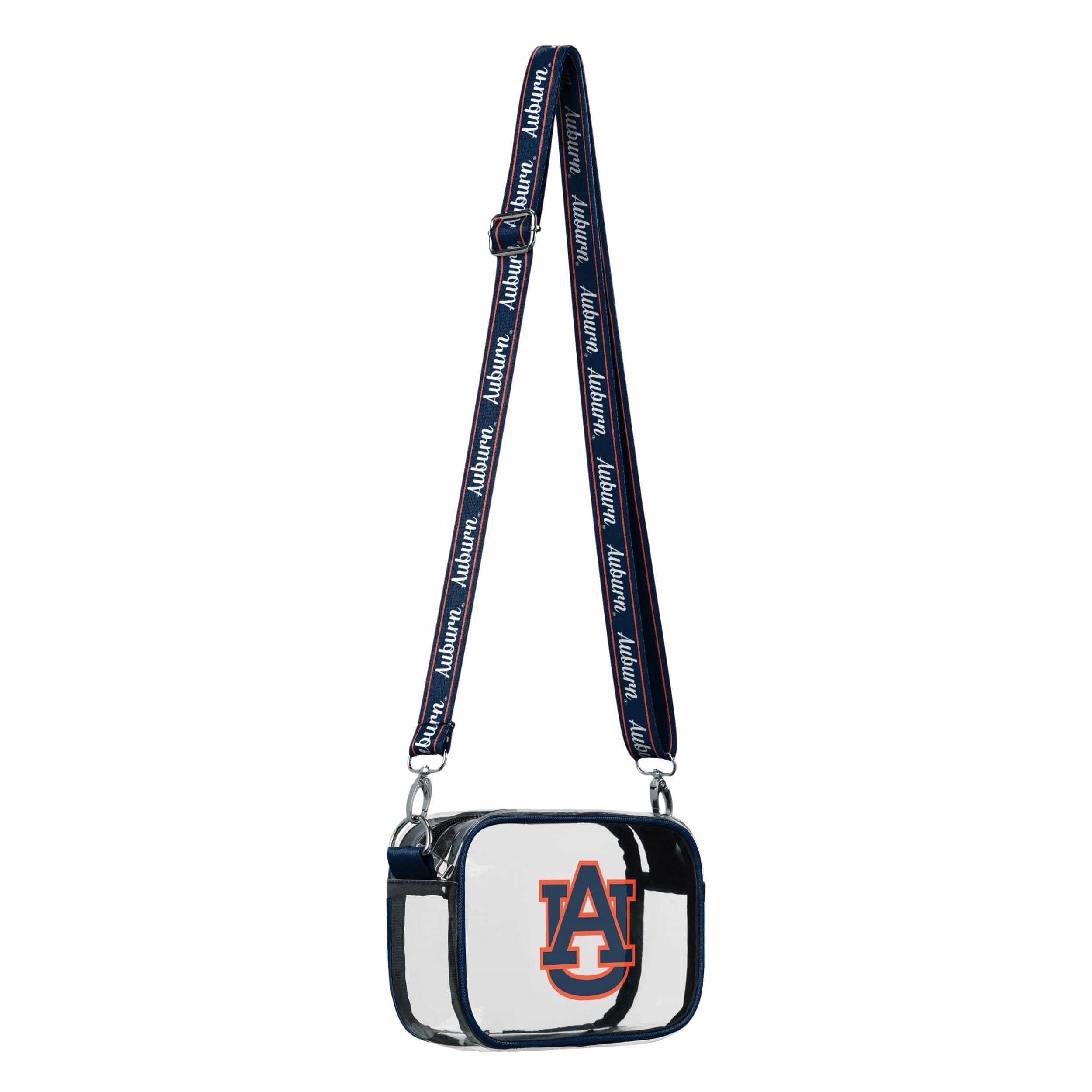 Auburn Tigers NCAA Team Stripe Clear Crossbody Bag - Image 2