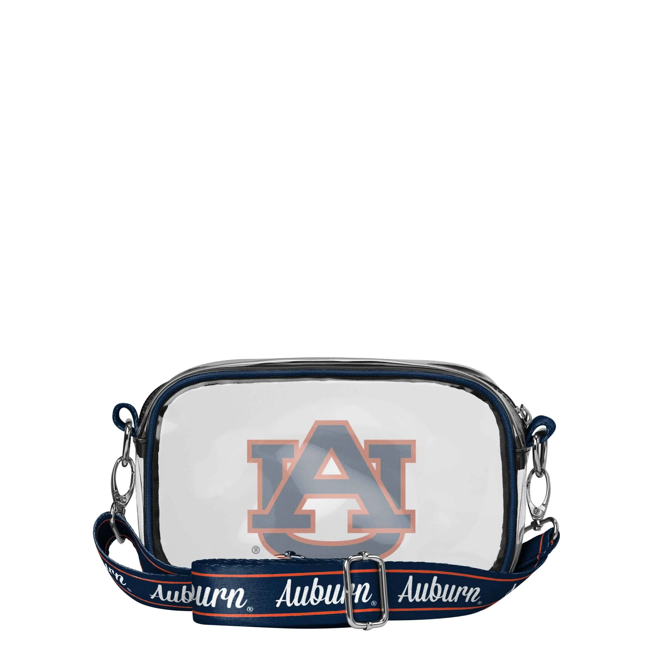 Auburn Tigers NCAA Team Stripe Clear Crossbody Bag - Image 5