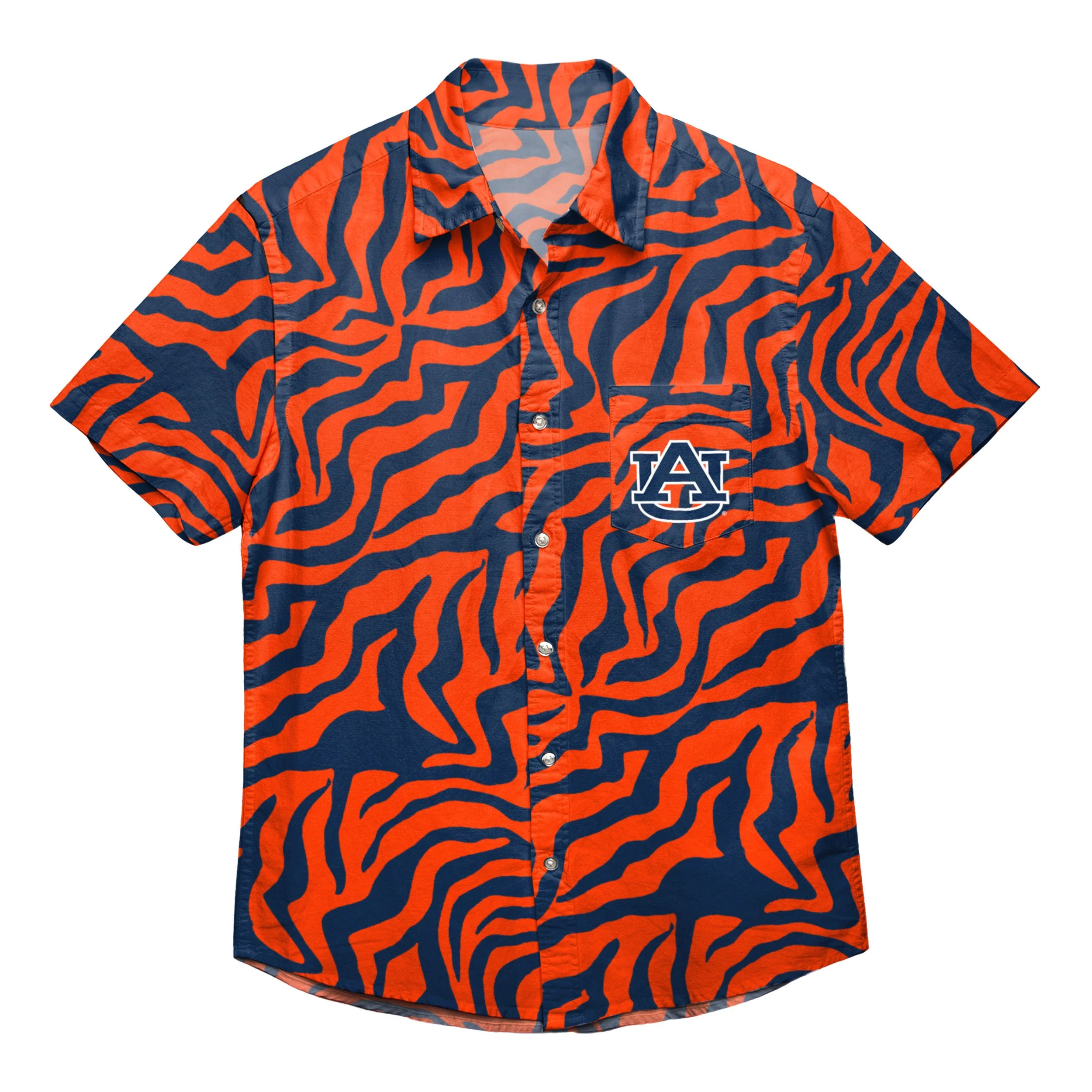 Auburn Tigers NCAA Thematic Button Up Shirt