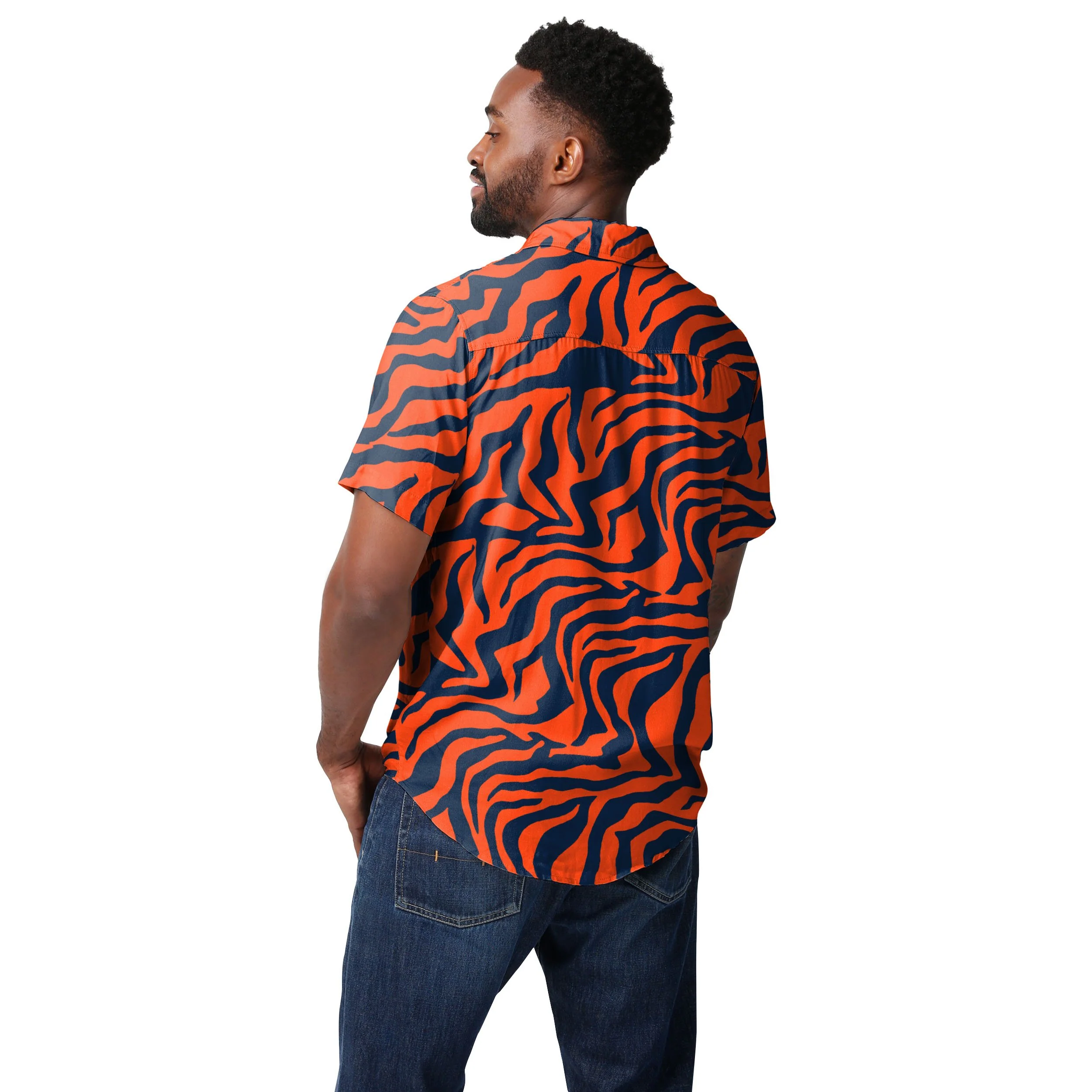 Auburn Tigers NCAA Thematic Button Up Shirt - Image 3