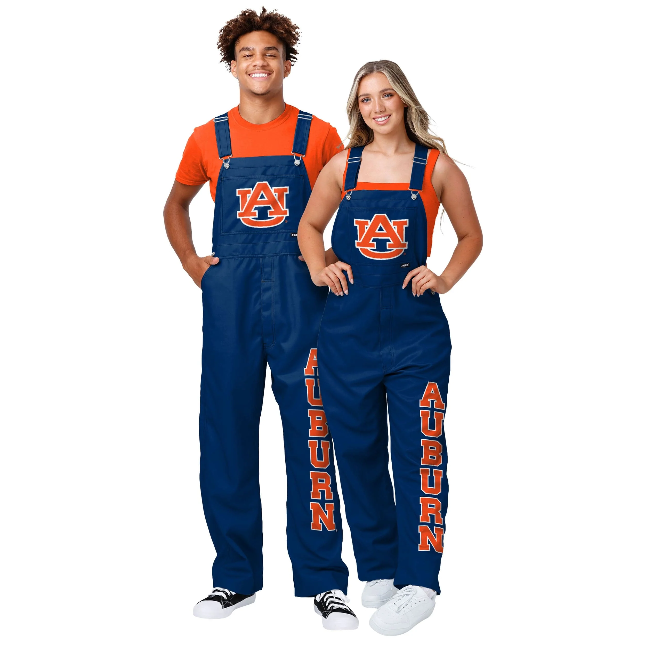 Auburn Tigers NCAA Womens Big Logo Bib Overalls - Image 3