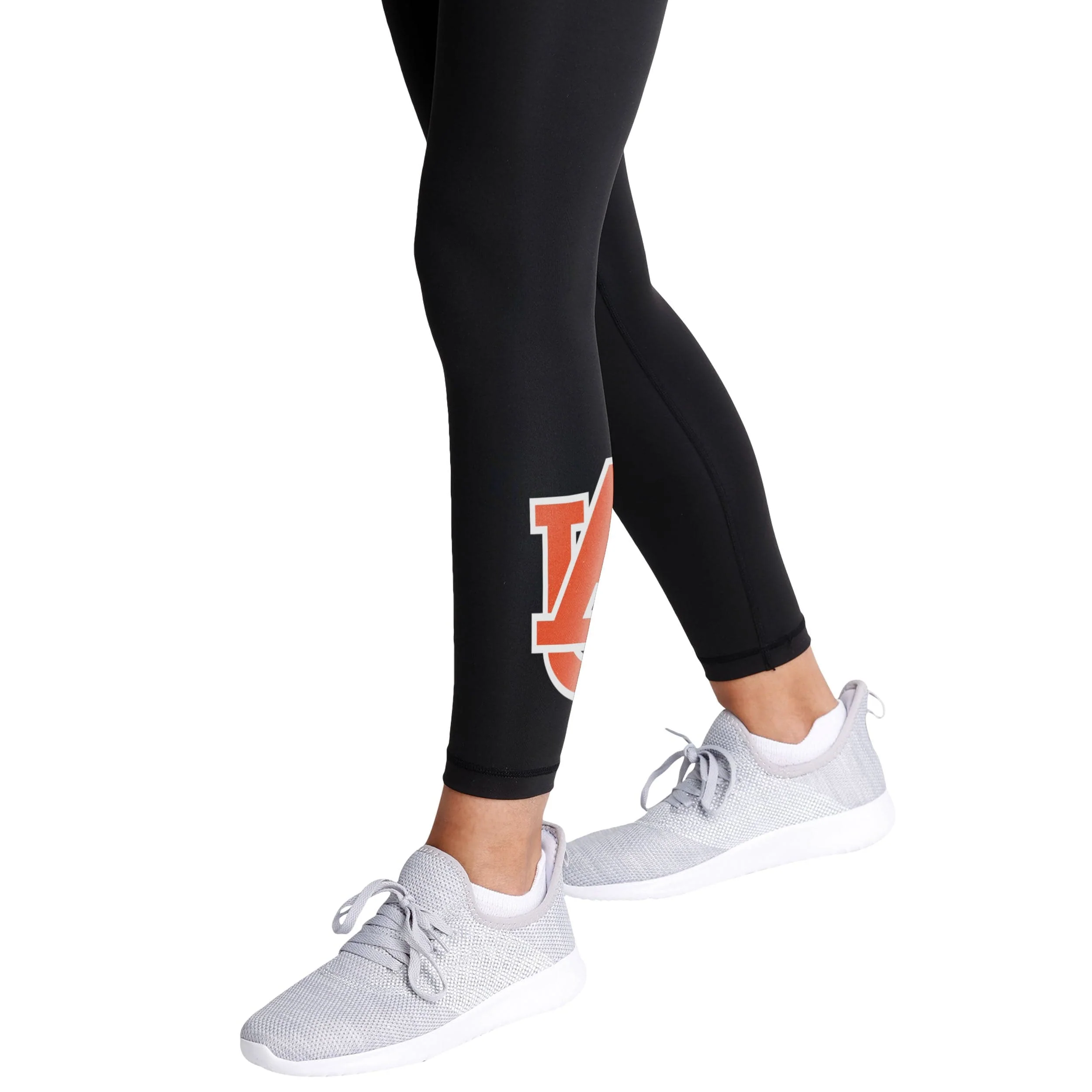 Auburn Tigers NCAA Womens Calf Logo Black Leggings - Image 4