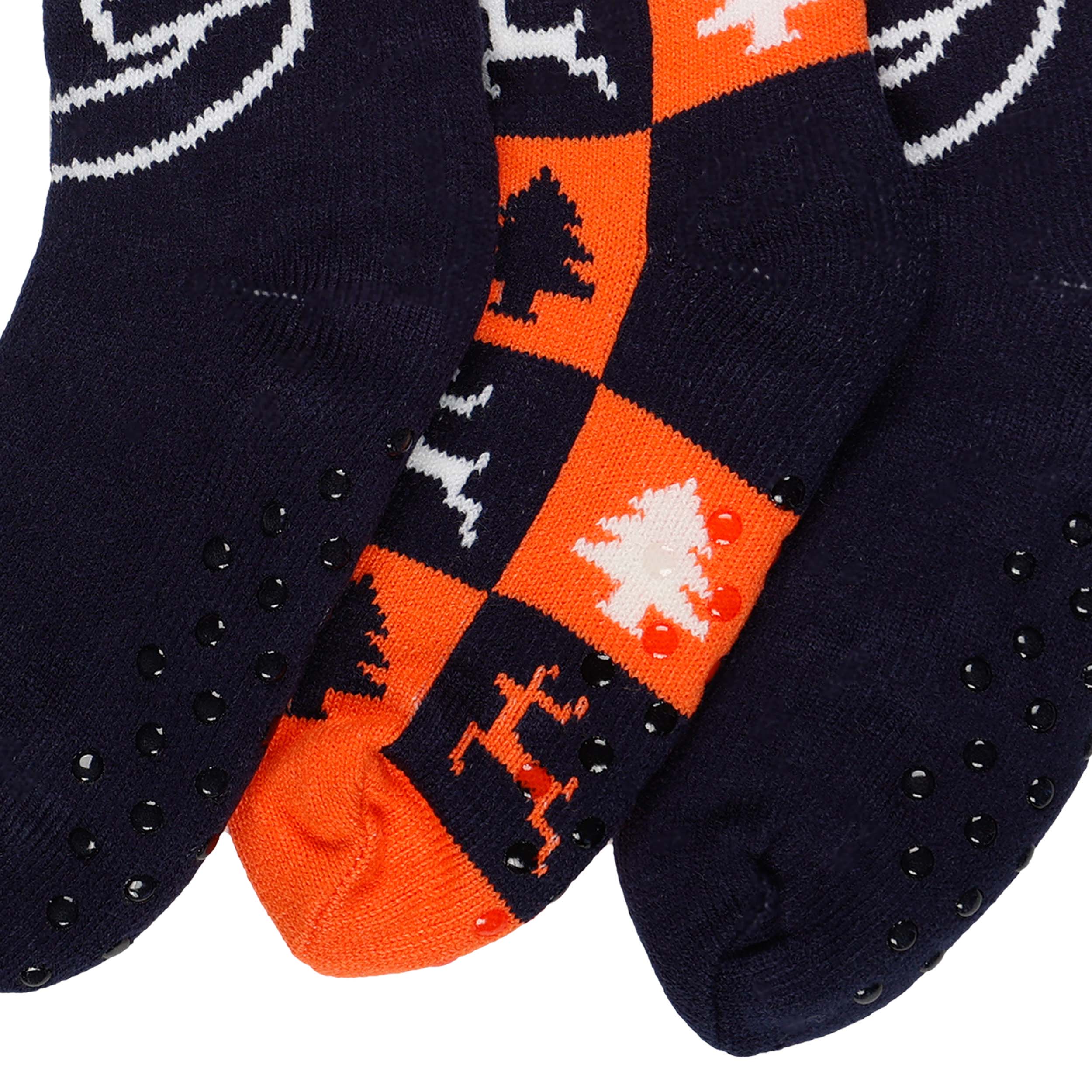 Auburn Tigers NCAA Womens Fan Footy 3 Pack Slipper Socks - Image 3