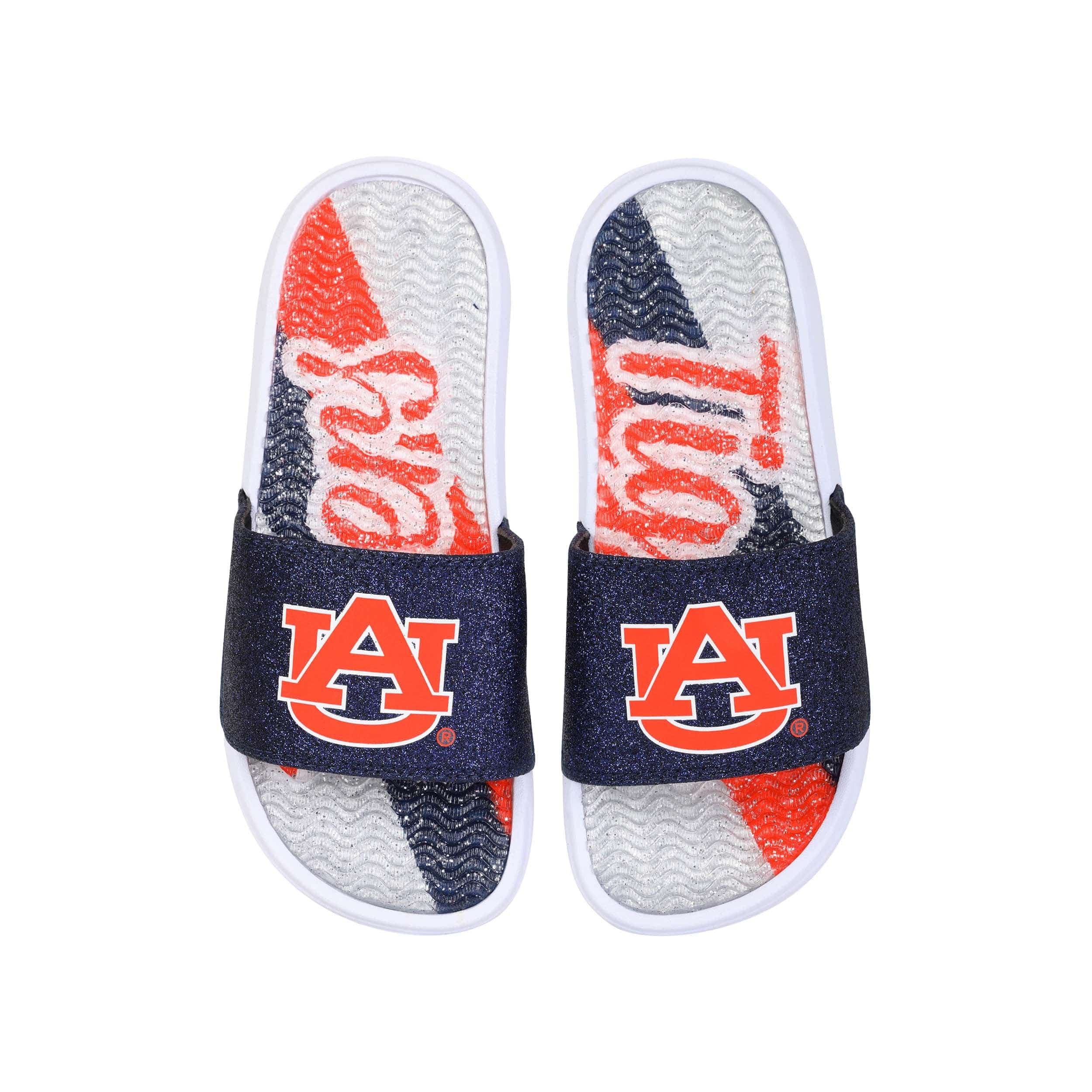 Auburn Tigers NCAA Womens Glitter Gel Slide - Image 3
