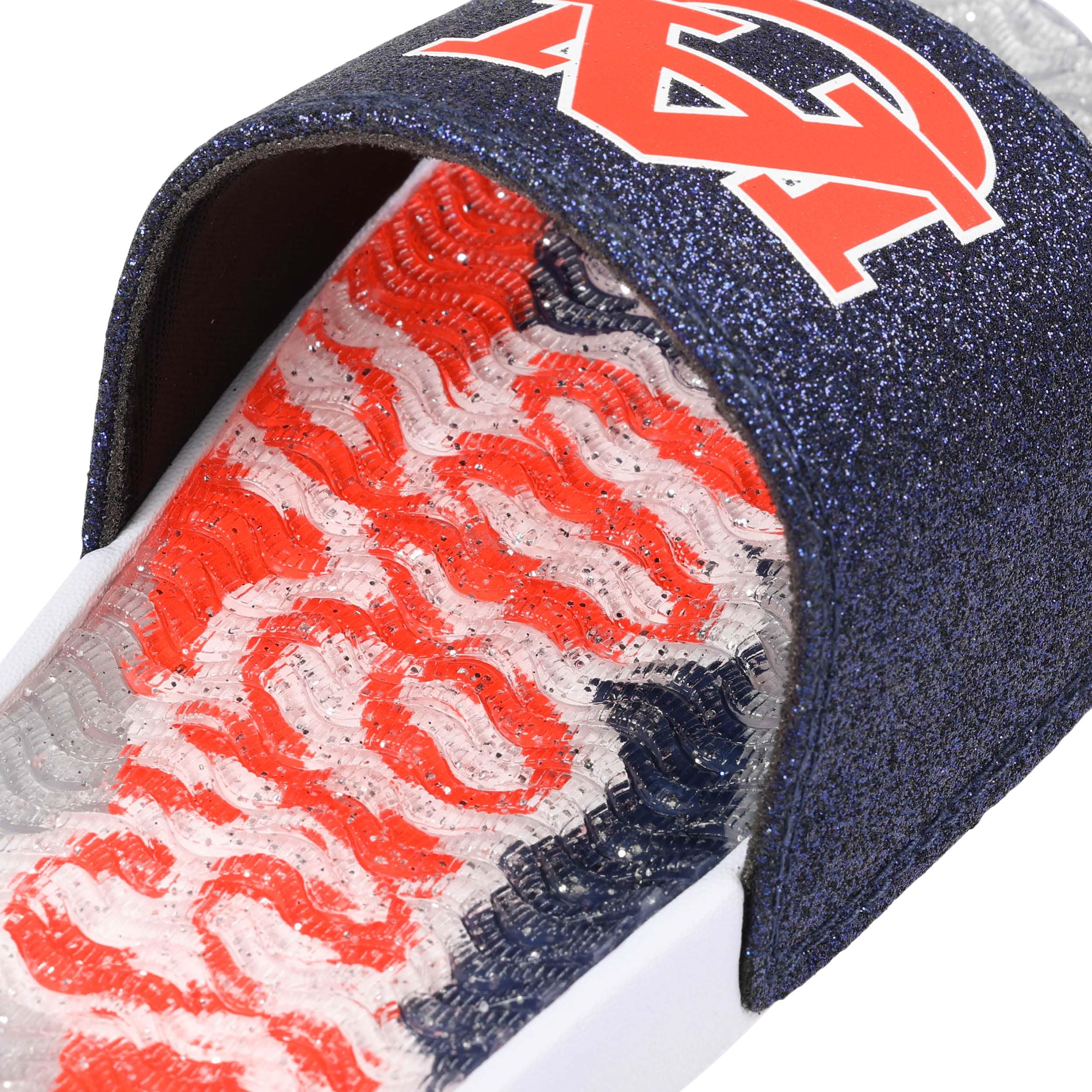 Auburn Tigers NCAA Womens Glitter Gel Slide - Image 4