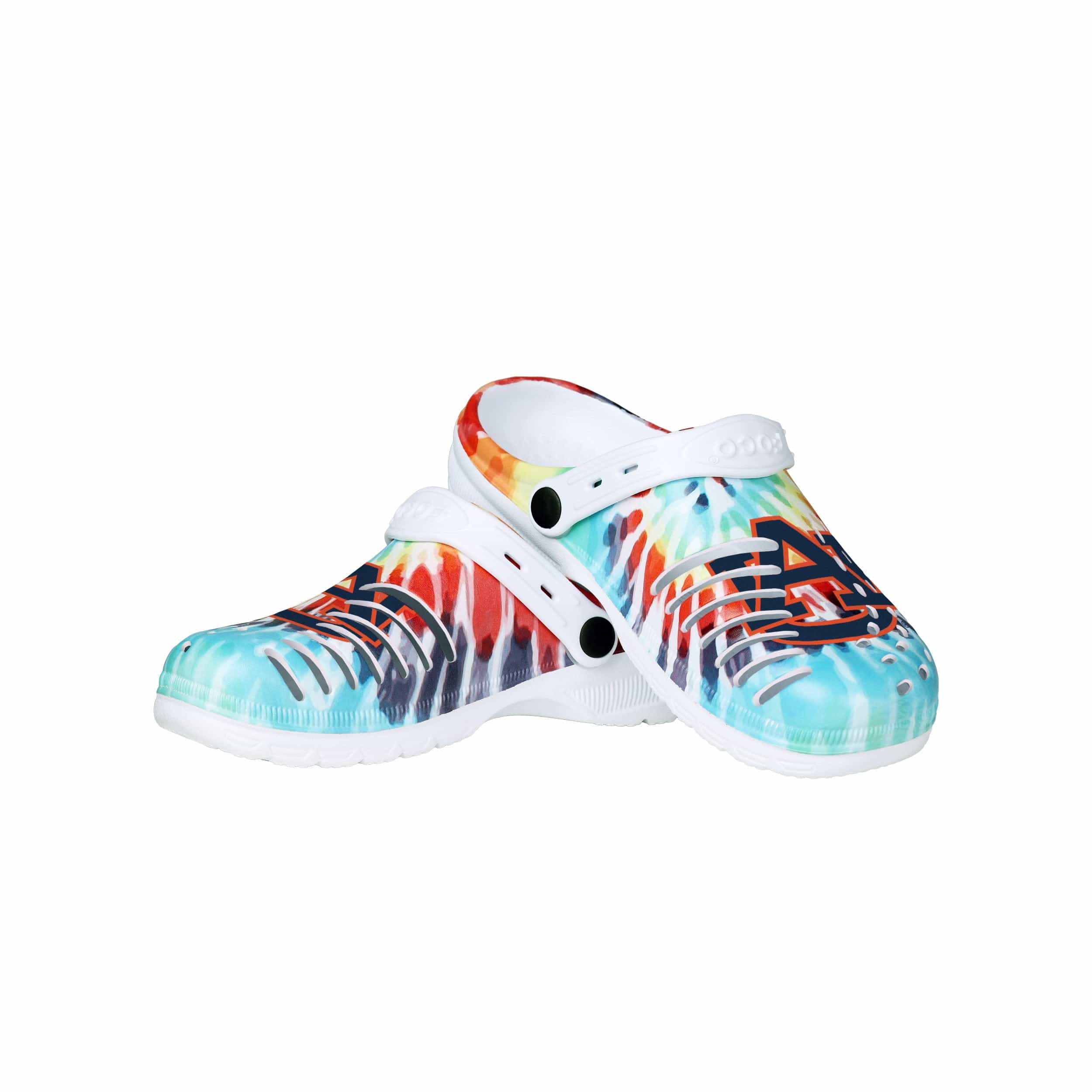 Auburn Tigers NCAA Womens Tie-Dye Clog With Strap