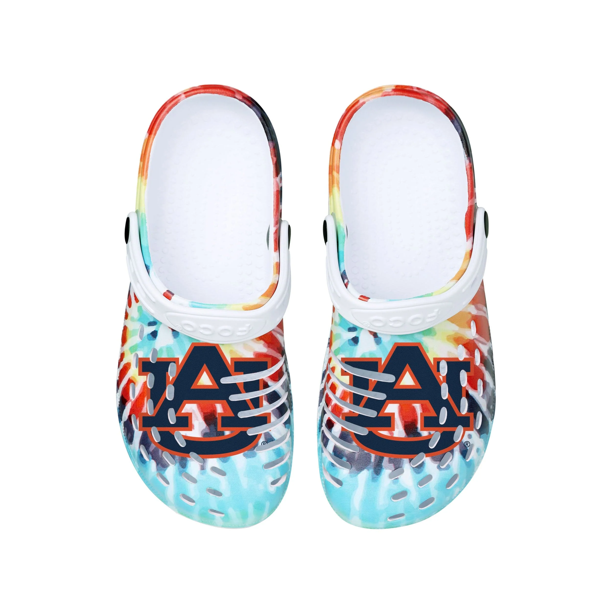 Auburn Tigers NCAA Womens Tie-Dye Clog With Strap - Image 4