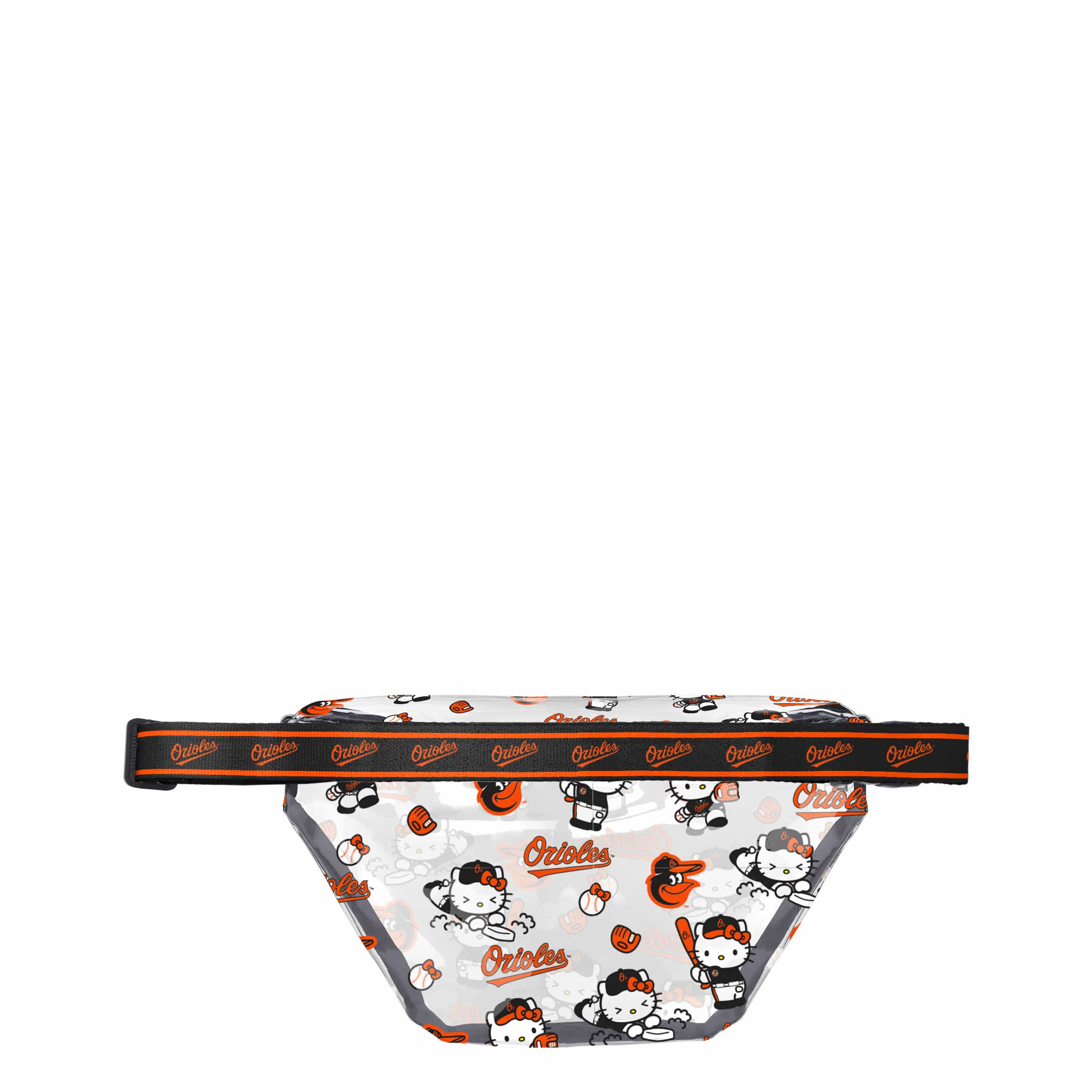 Baltimore Orioles MLB Hello Kitty® Clear Fanny Pack (PREORDER - SHIPS MID JULY) - Image 2