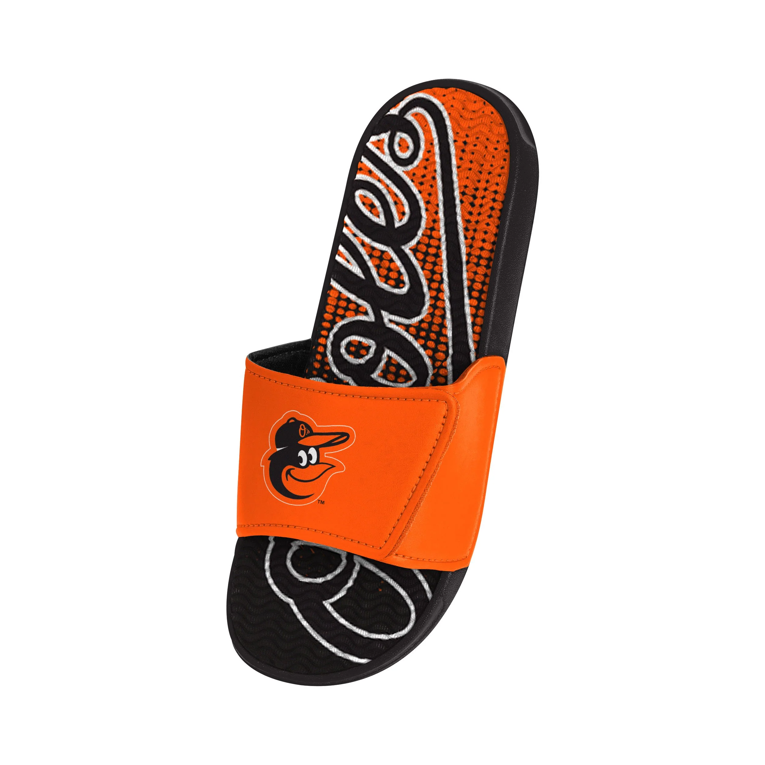 Baltimore Orioles MLB Mens Gradient Wordmark Gel Slide - Image 3