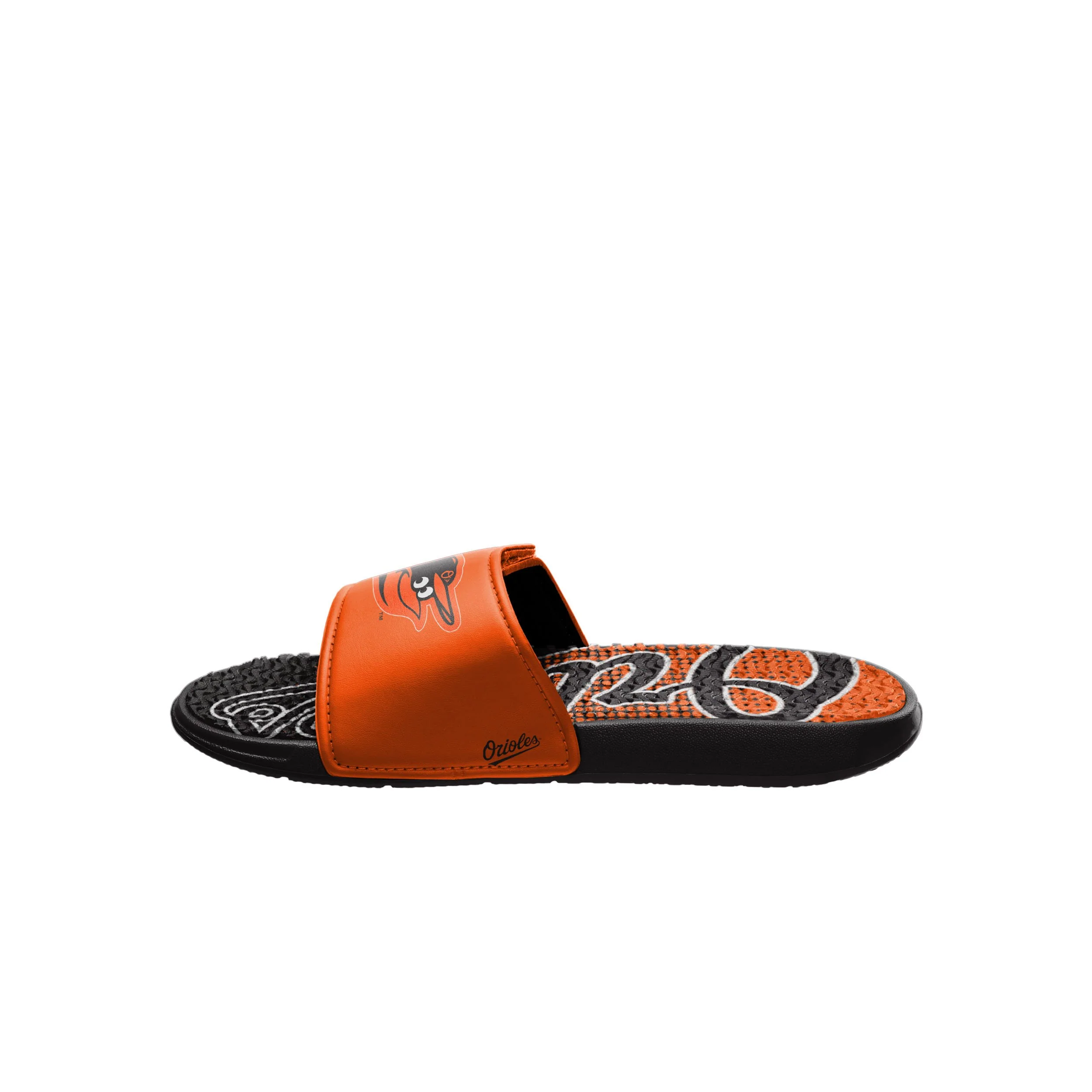 Baltimore Orioles MLB Mens Gradient Wordmark Gel Slide - Image 4