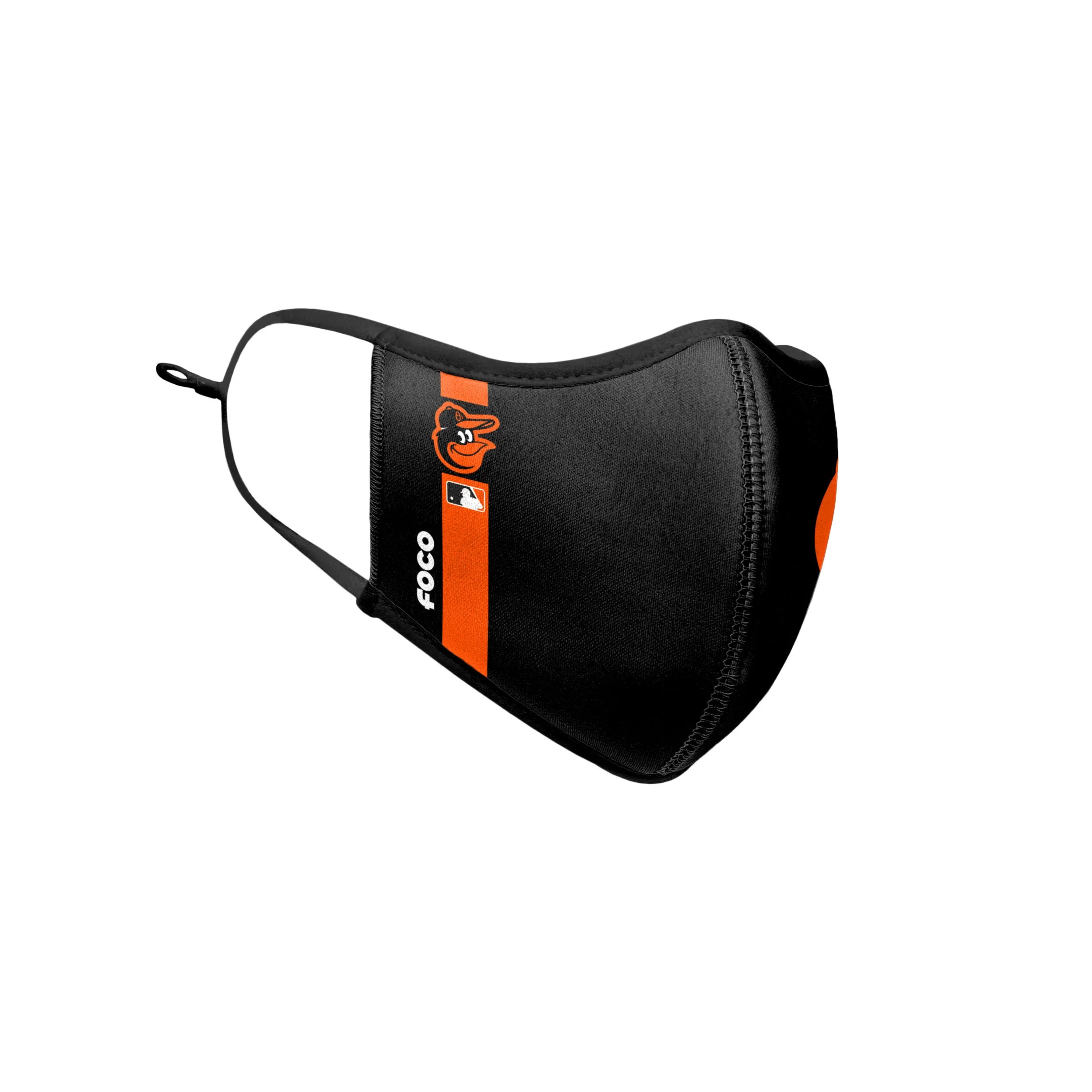 Baltimore Orioles MLB On-Field Adjustable Black Sport Face Cover - Image 3