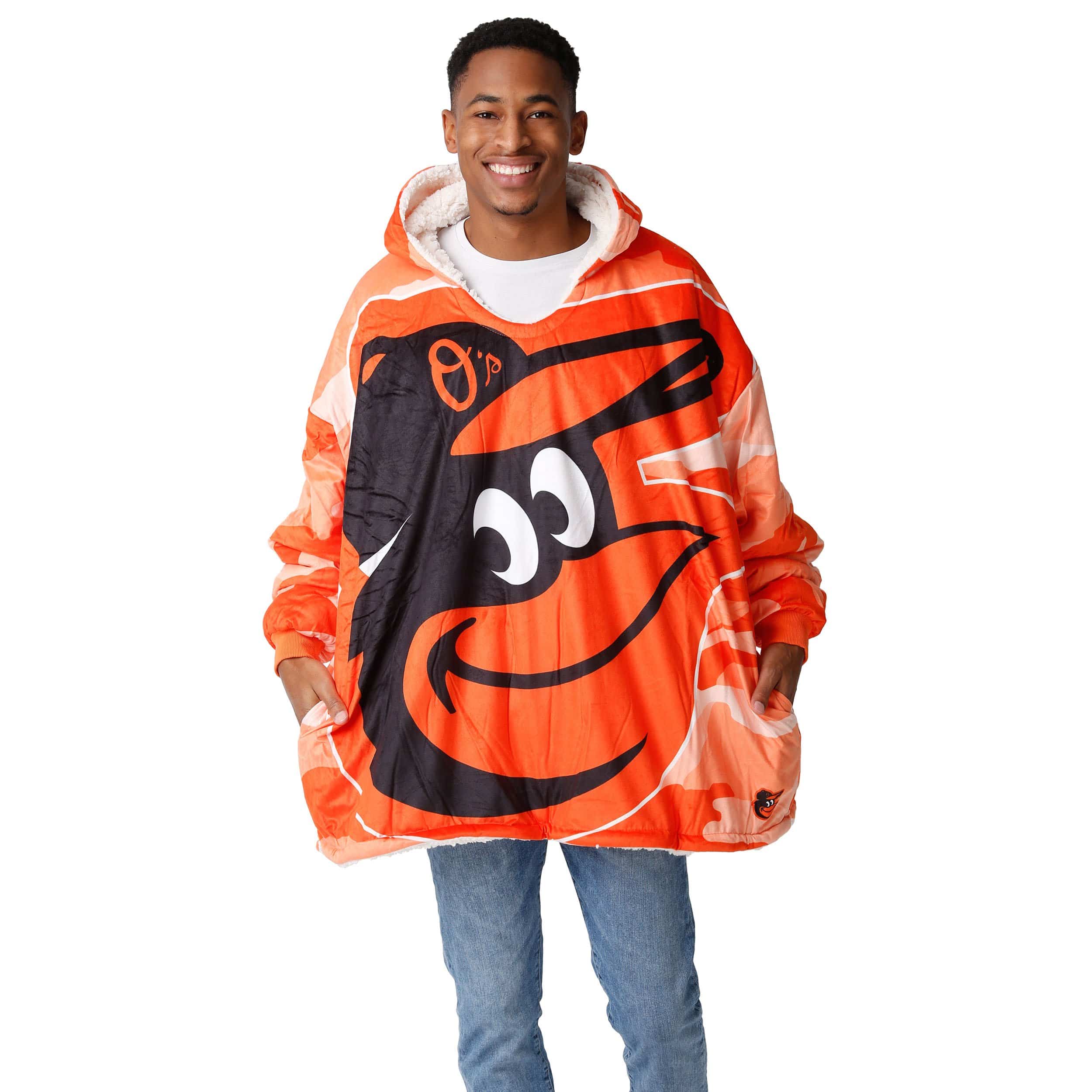 Baltimore Orioles MLB Reversible Team Color Camo Hoodeez - Image 3